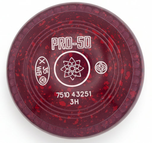Drakes Pride Pro 50 3H Maroon Red Geo 11 Emblem Front