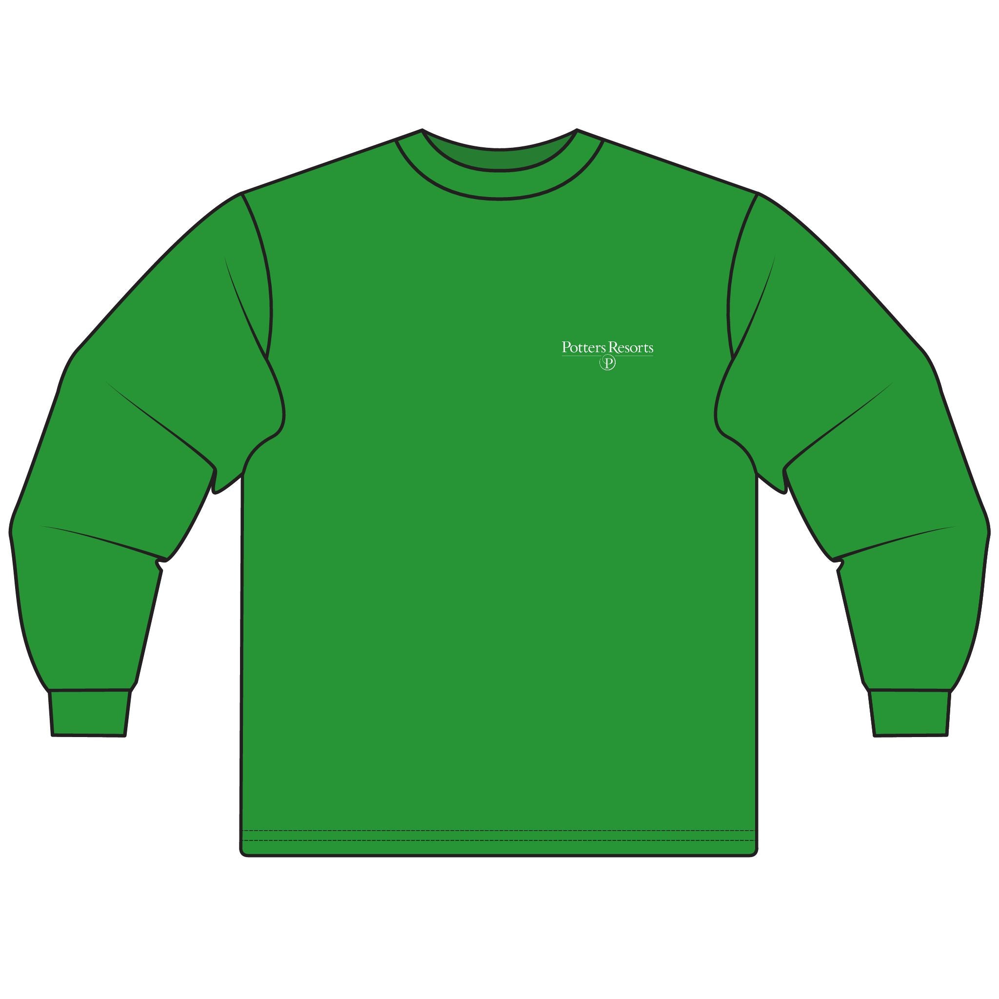 Potters Resorts Unisex Long Sleeve T-Shirt