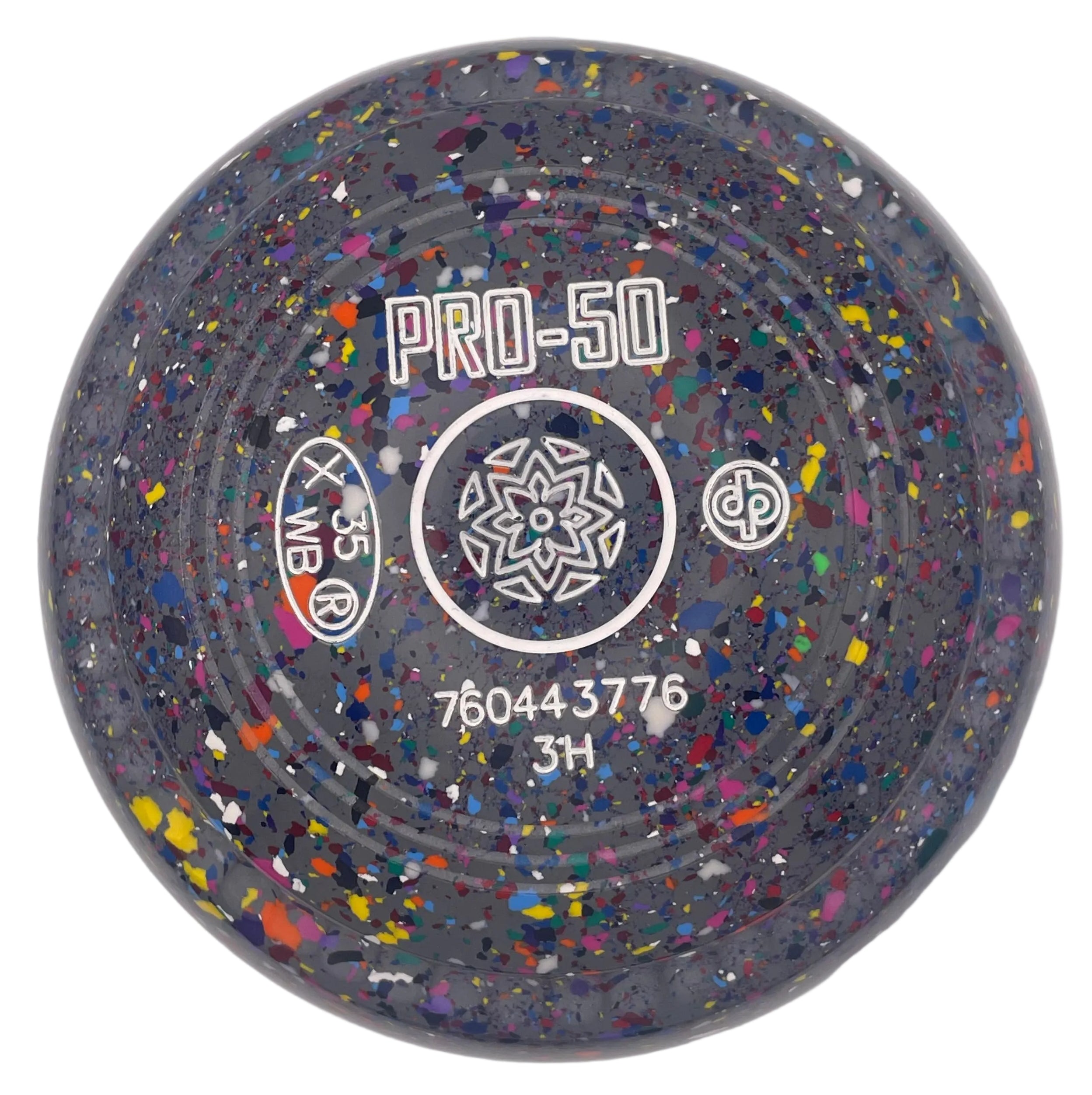 Drakes Pride Pro 50 3H Grey Harlequin Geo 10 Emblem Front