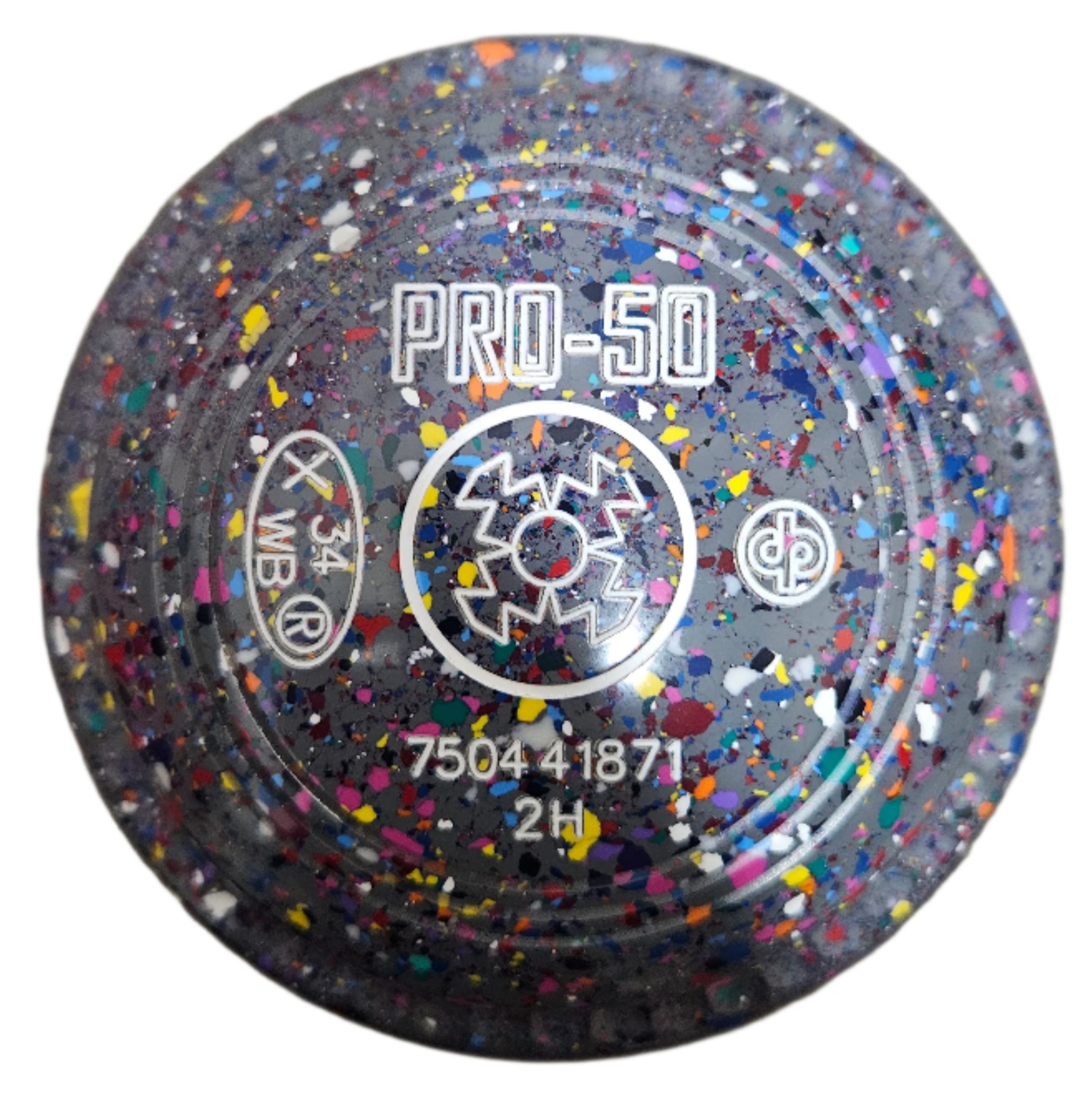 Drakes Pride Pro 50 2H Grey Harlequin Geometric Emblem