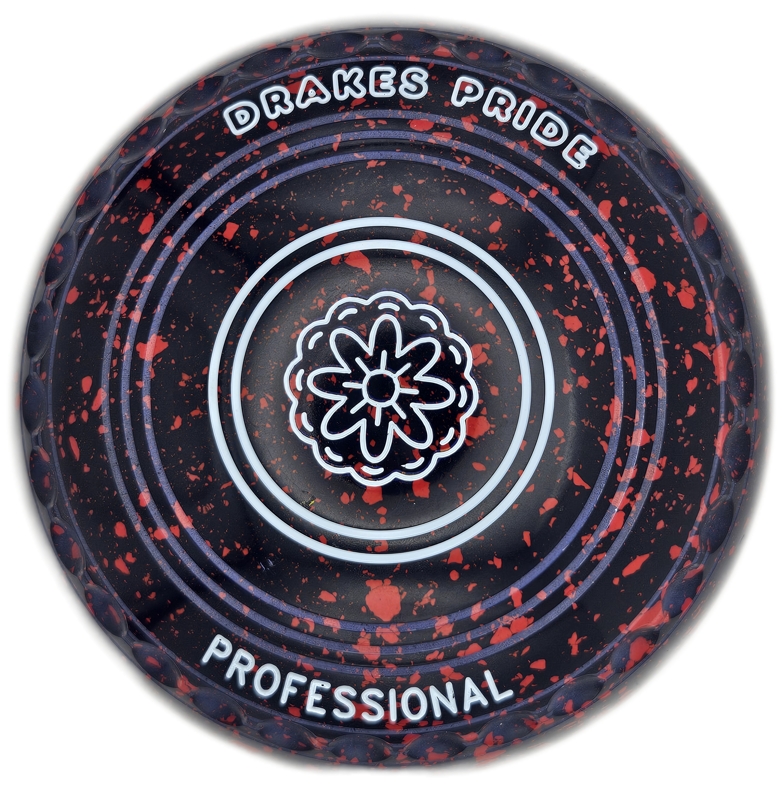 Drakes Pride Professional 0H Dark Blue Magenta Flower Emblem