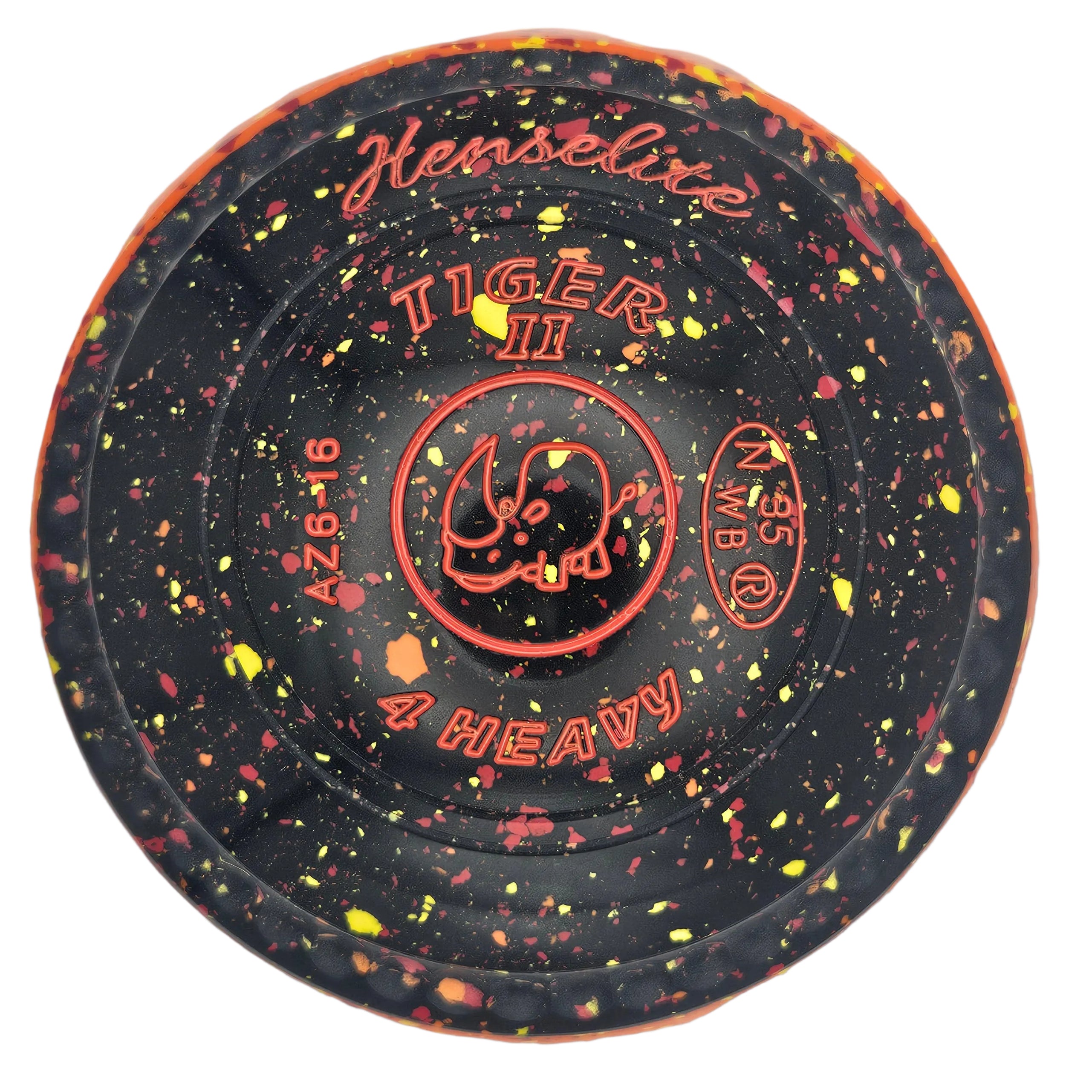 Henselite Tiger II 4H *Potters Excusive Volcanic Slice Limited Edition* Rhino Emblem Front