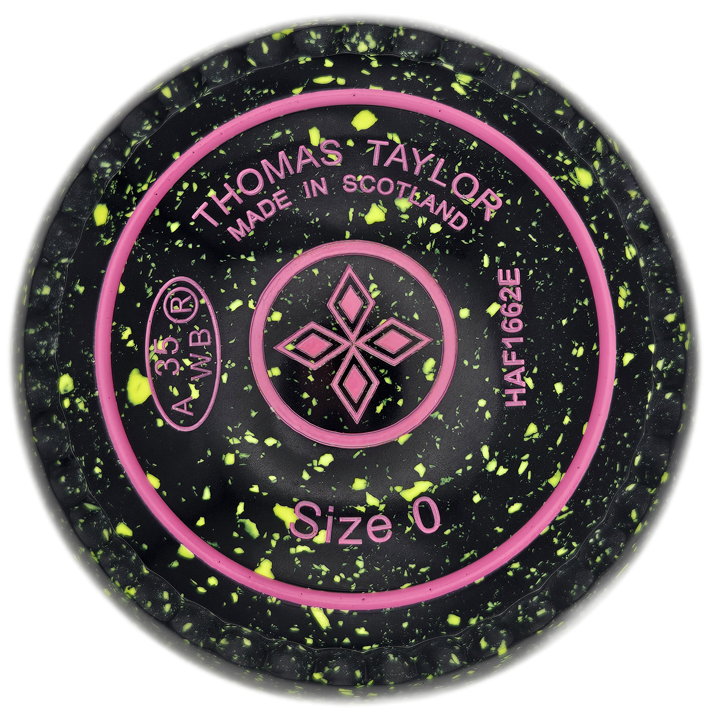 Taylor Ace 0H Black Lemon Diamonds Emblem Xtreme Grip (FRONT)