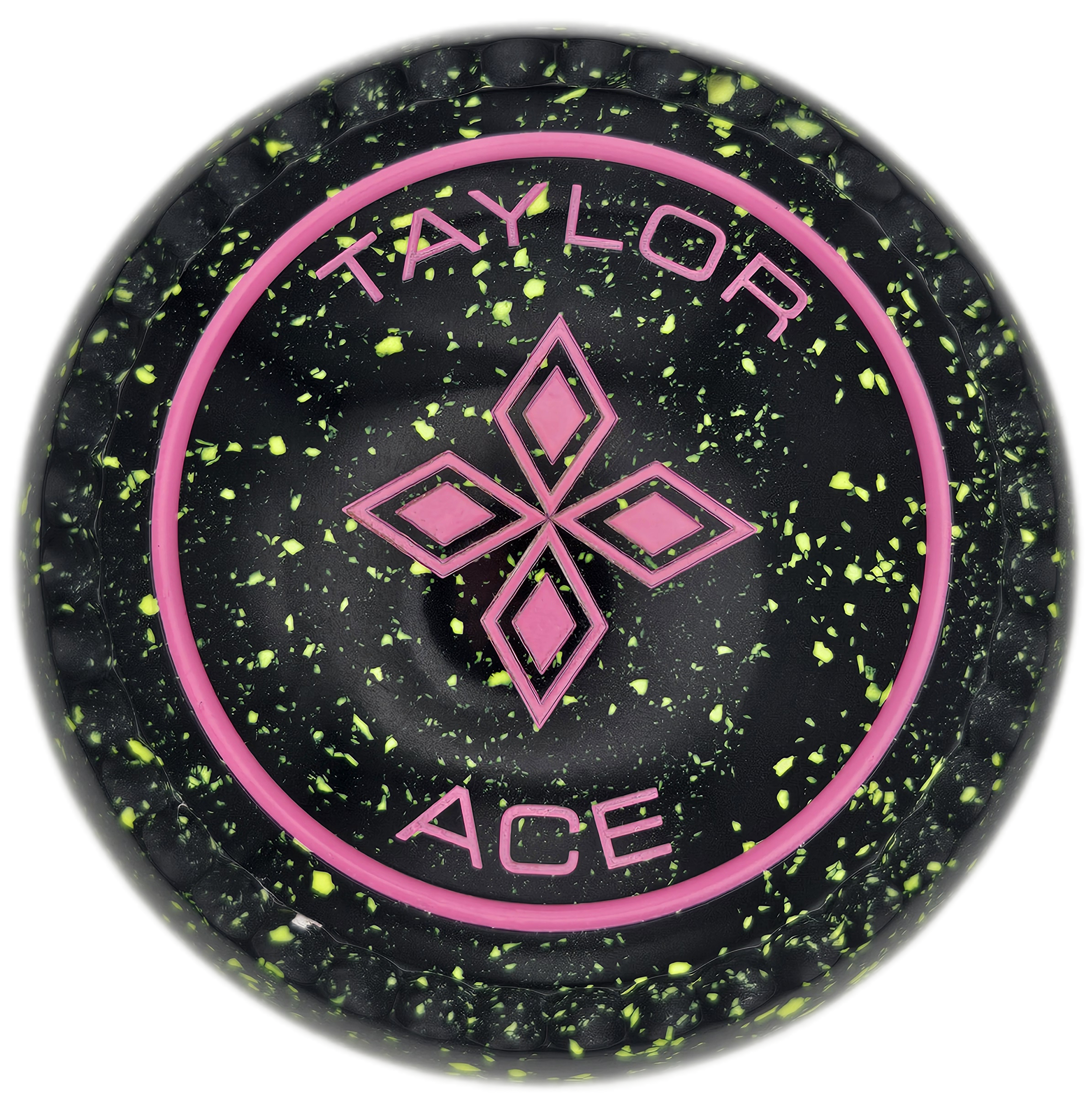 Taylor Ace 0H Black Lemon Diamonds Emblem Xtreme Grip (BACK)