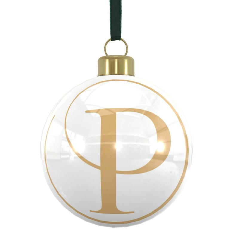 Potters P Christmas Bauble - Gold