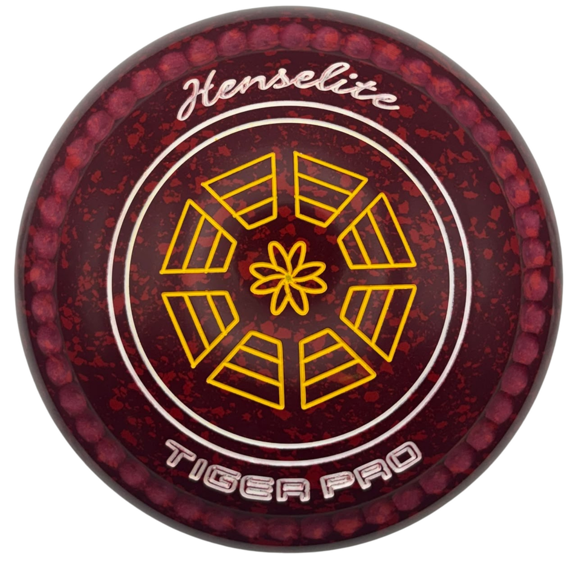 Henselite Tiger Pro 1H Ruby Rich Geo Web Emblem Back 