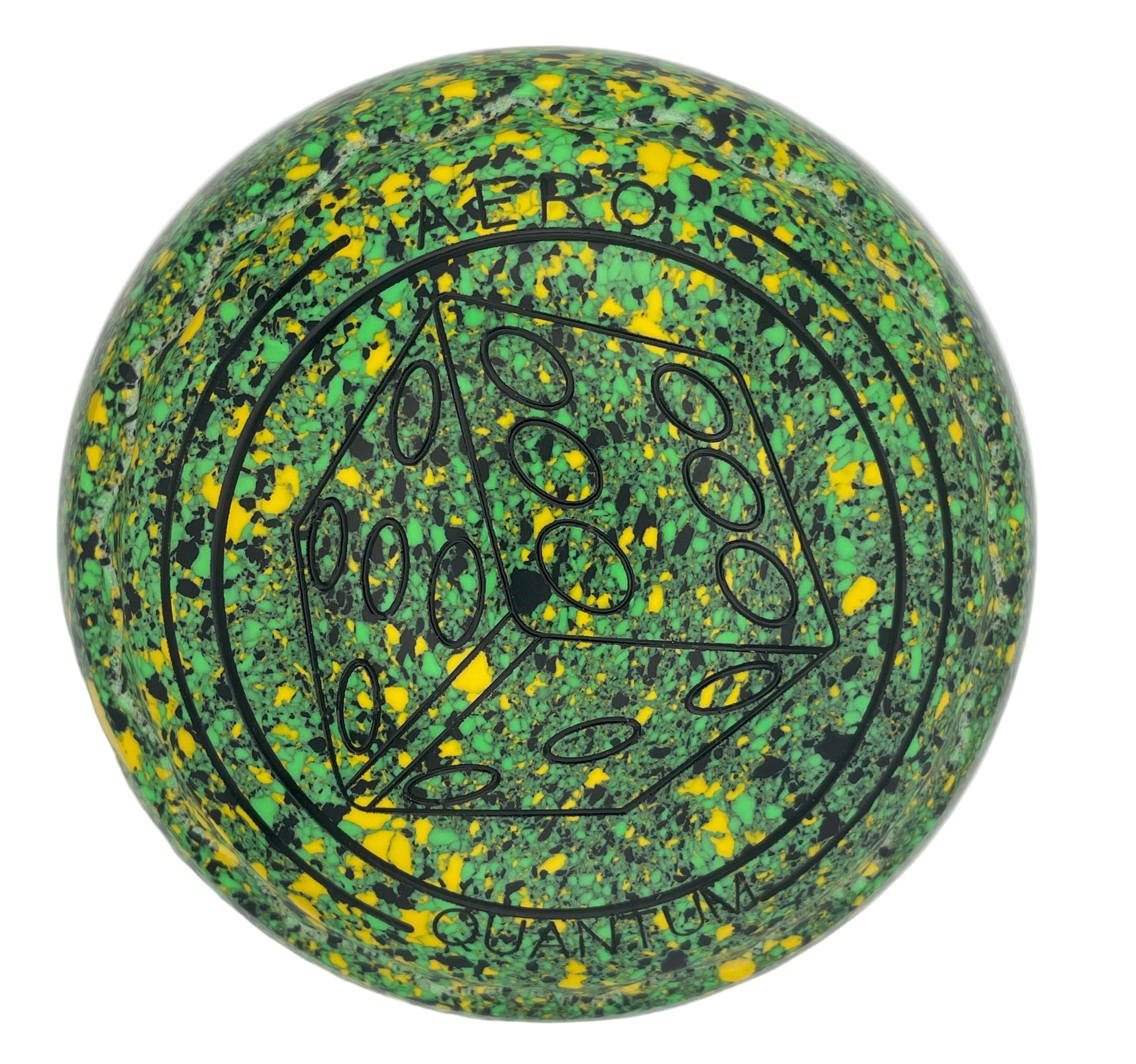 Aero Quantum 2H Speckled Jungle Z-Scoop Dice Emblem Front 