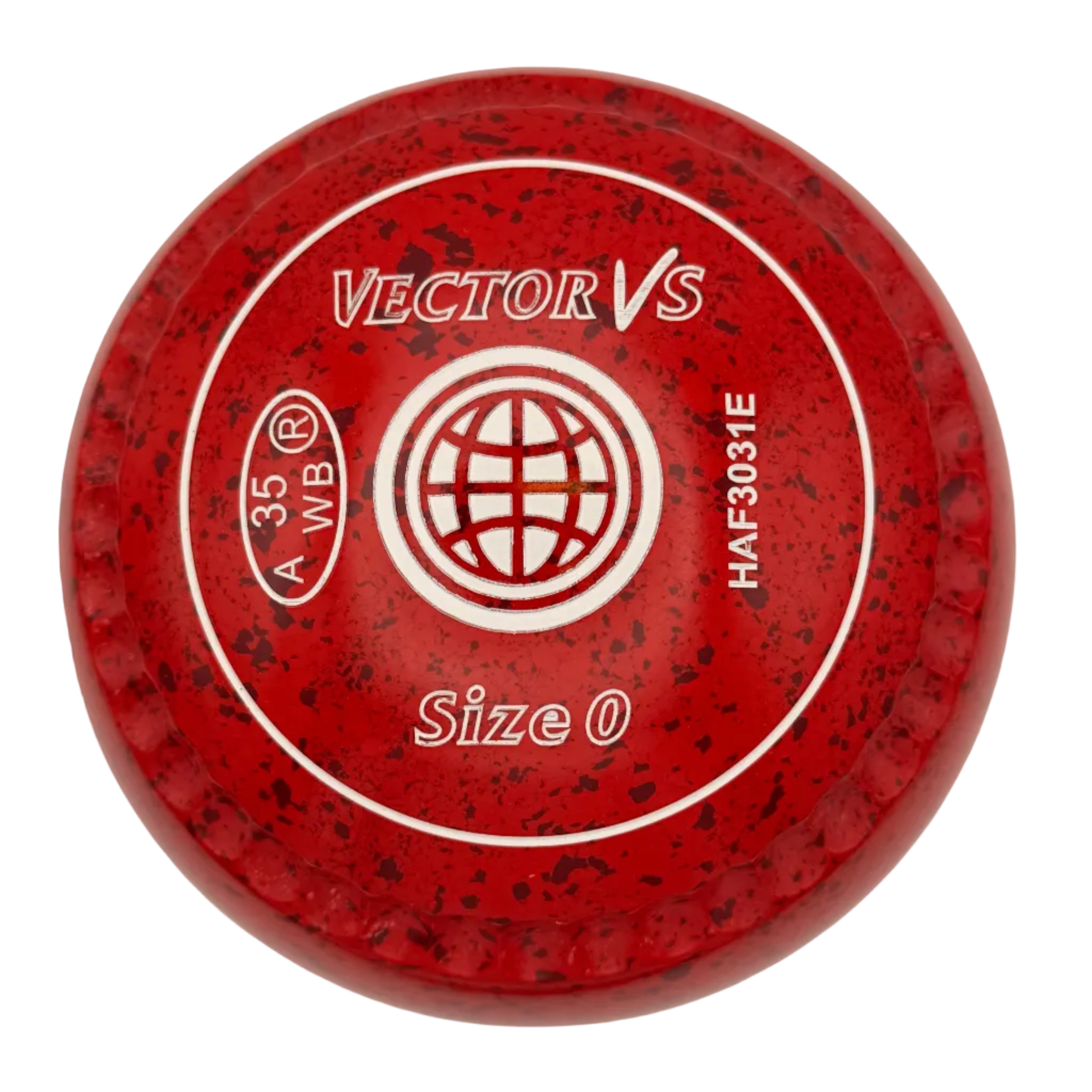 Taylor Vector Vs 0H Cherry Red Geometric Circle Emblem Xtreme Grip front 