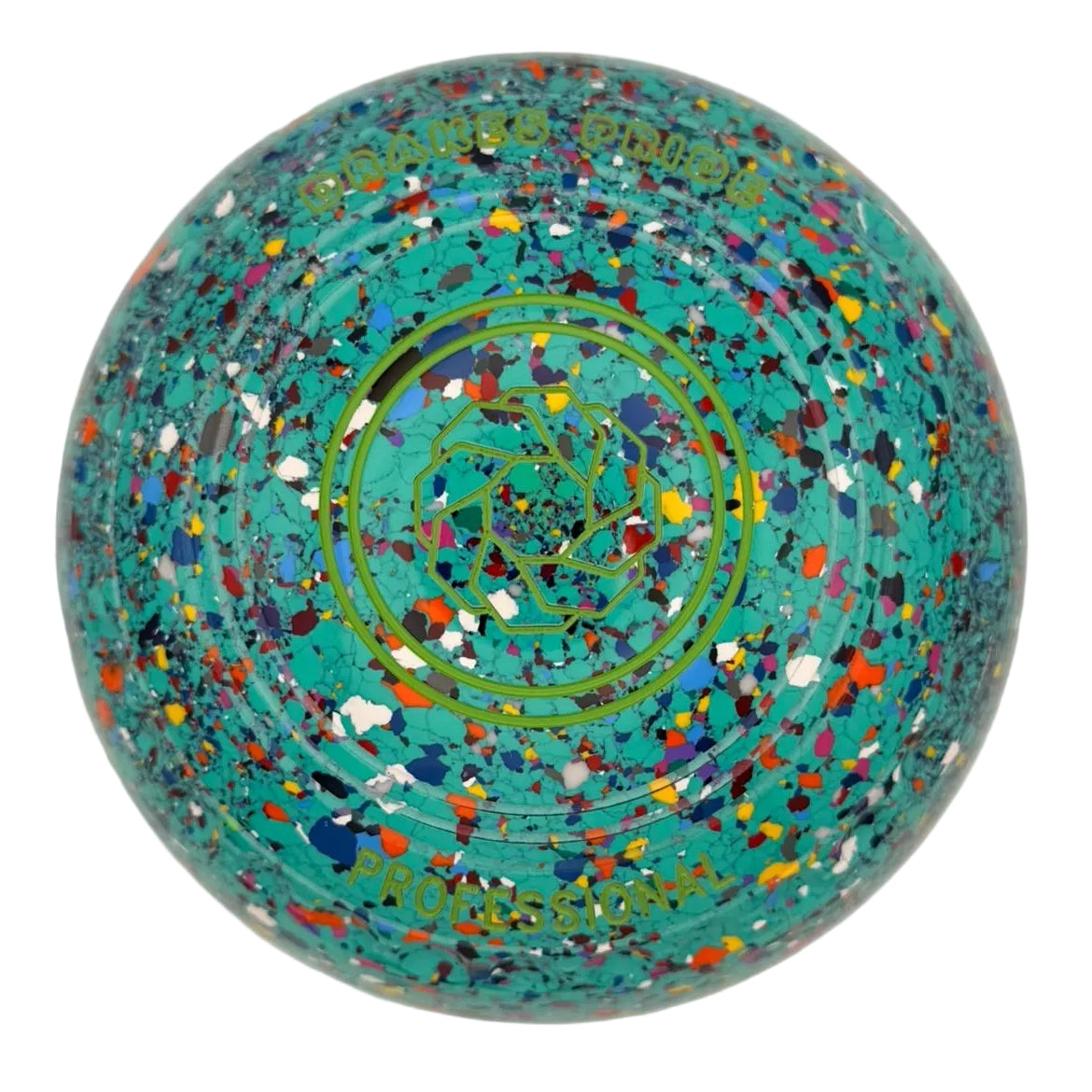 Drakes Pride Professional 1H Mint Harlequin Geometric Circle Emblem Back 