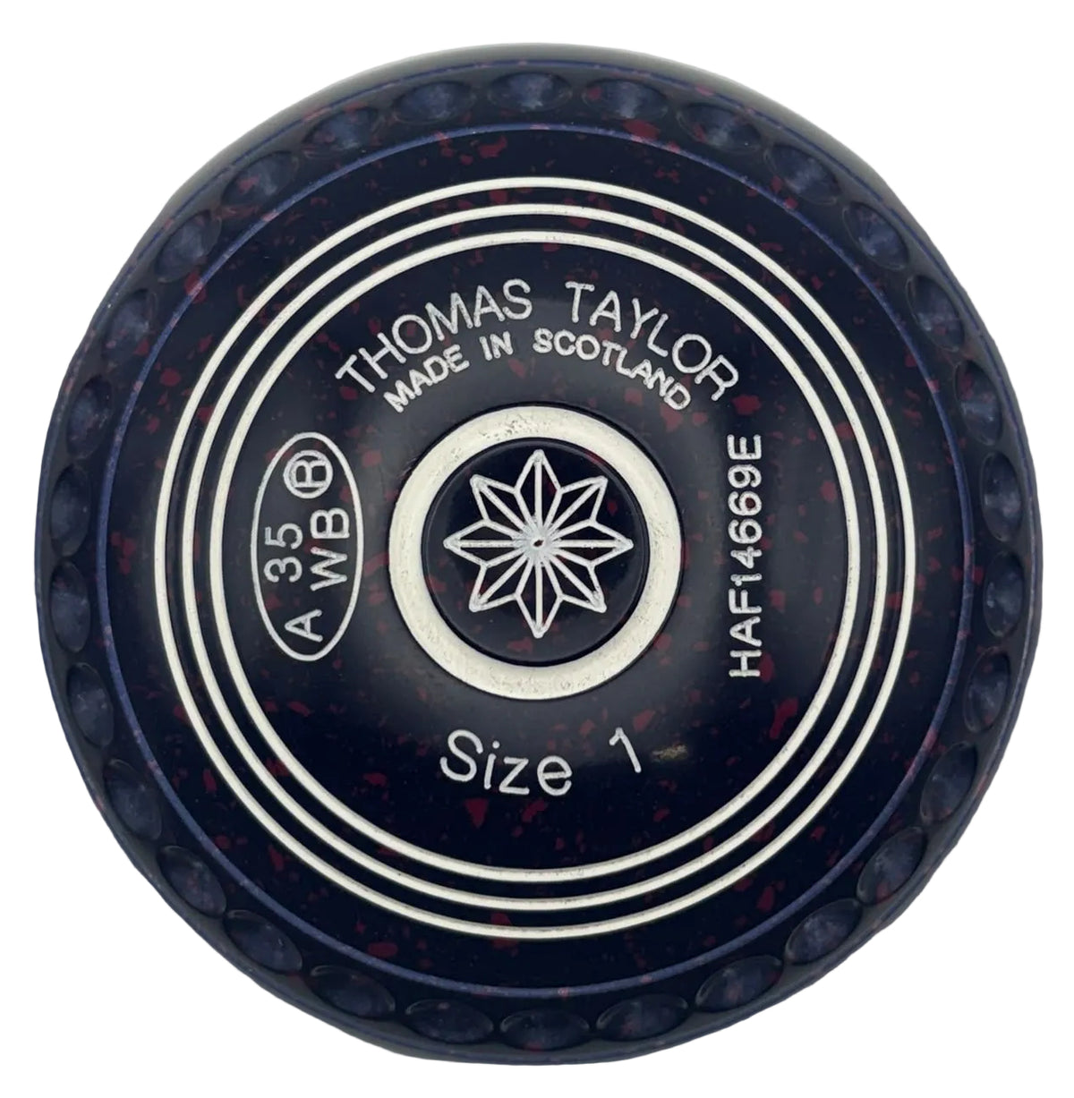 Taylor Ace 1H Black Grape Geometric 104 Emblem Front 