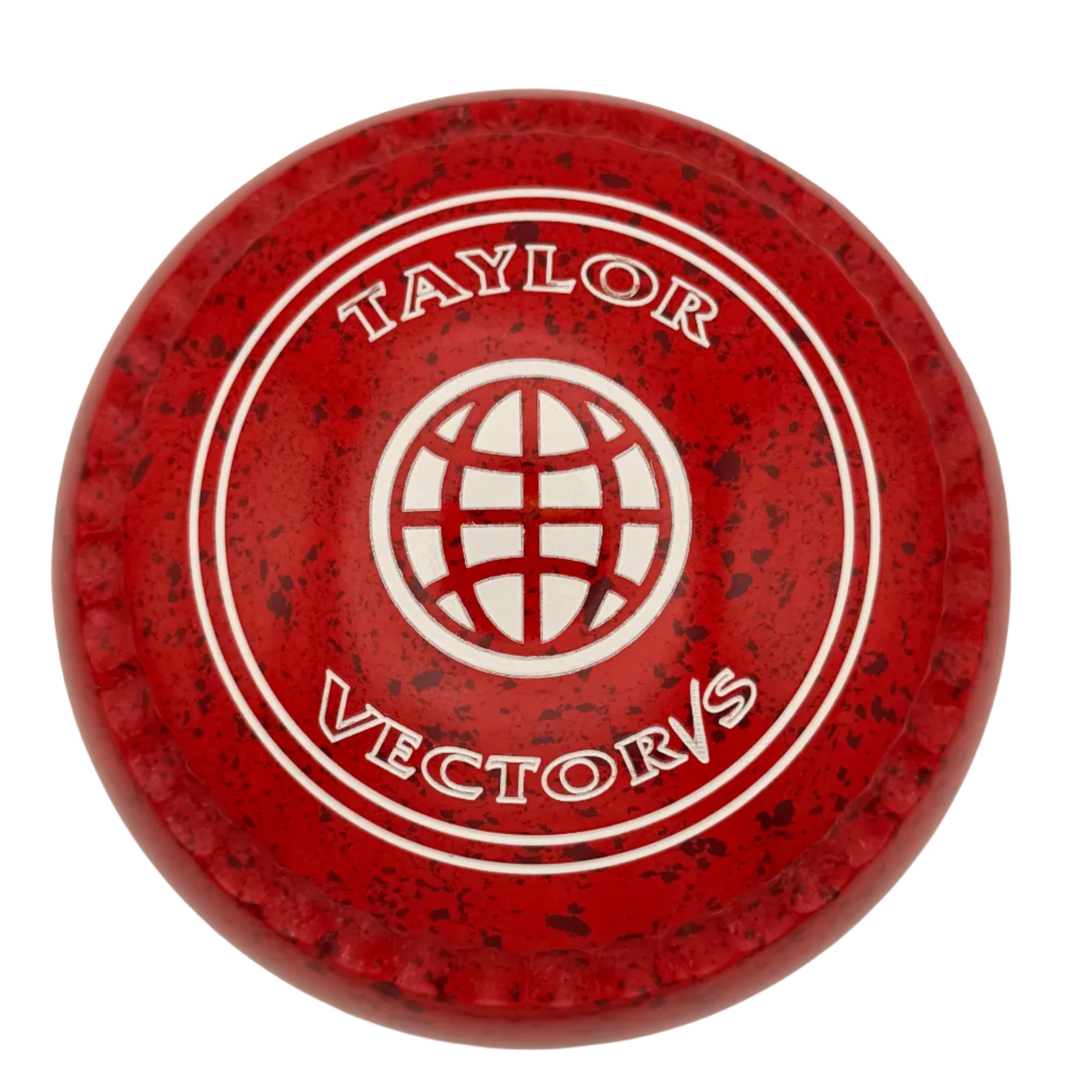 Taylor Vector Vs 0H Cherry Red Geometric Circle Emblem Xtreme Grip back 