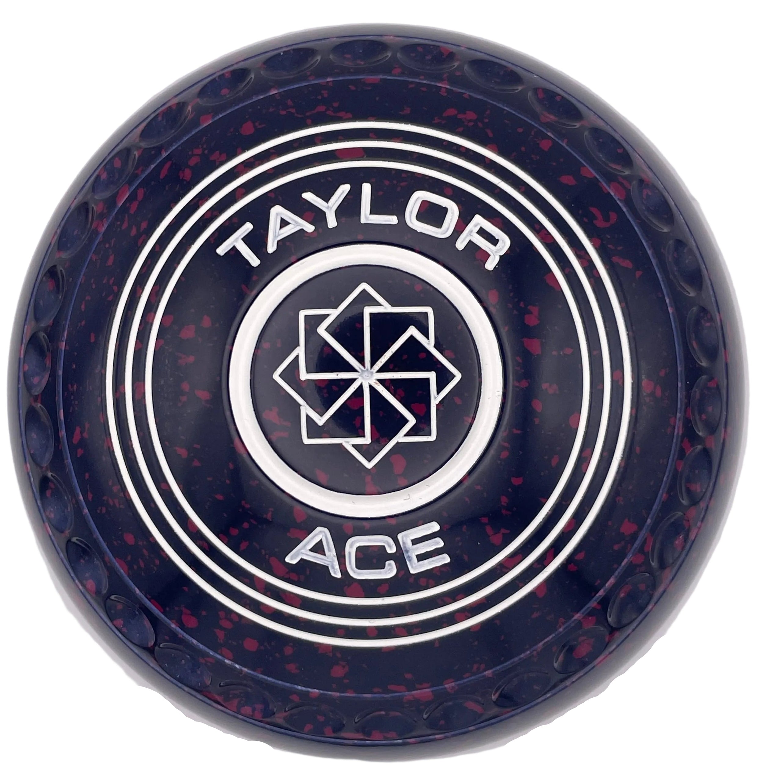 Taylor Ace 1H Dark Blue Magenta Geo 13 Emblem Back