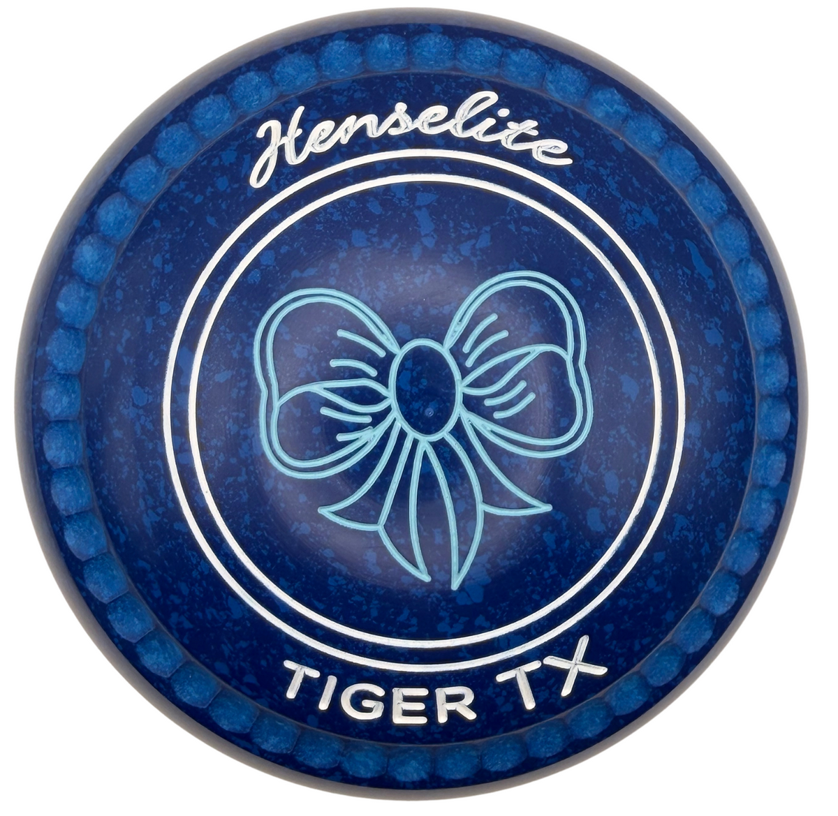 Henselite Tiger TX 2H Midnight Blue Bow Emblem Back
