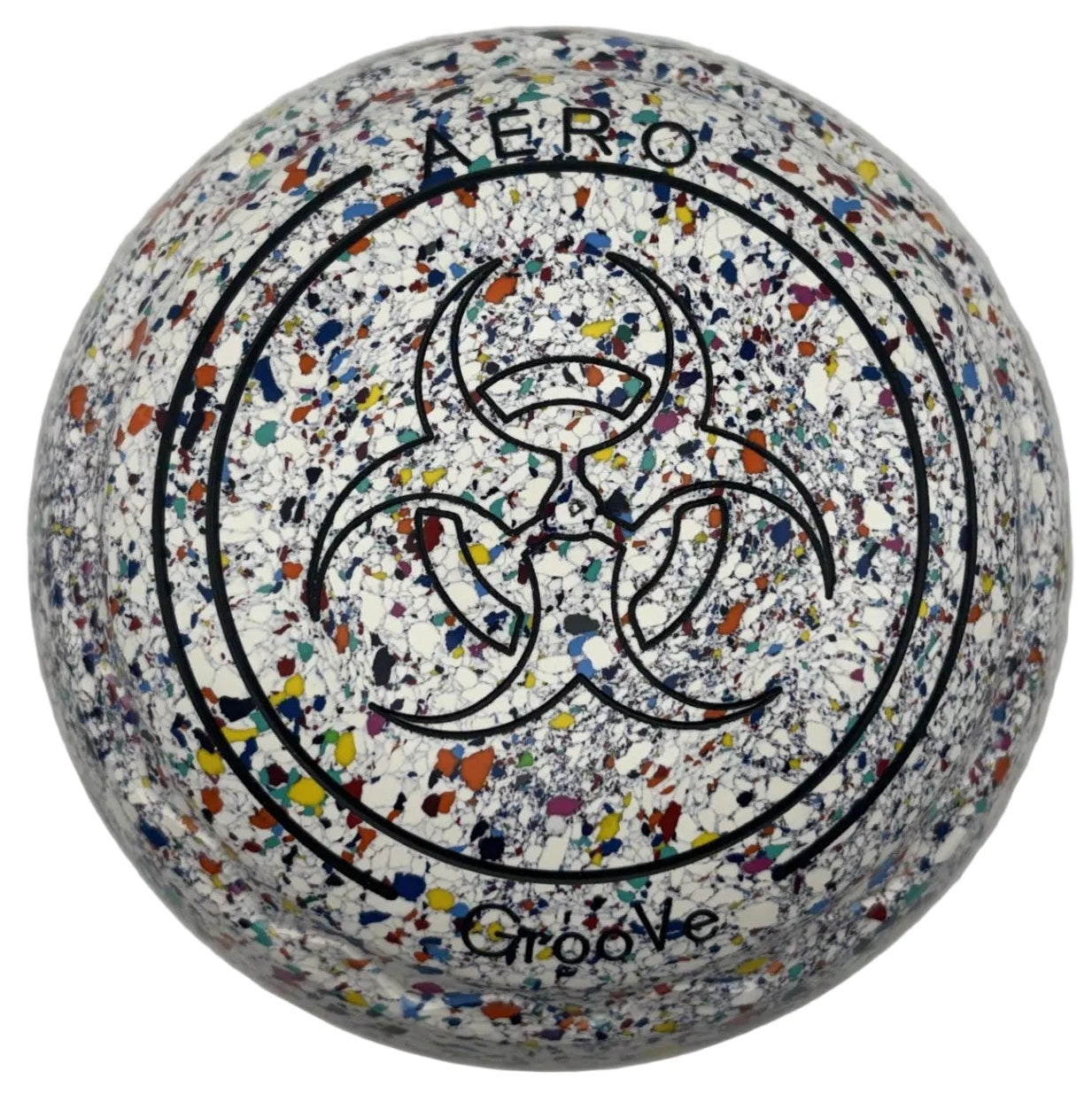 Aero Groove 3H White Harlequin Toxic Emblem Z-Scoop Grip