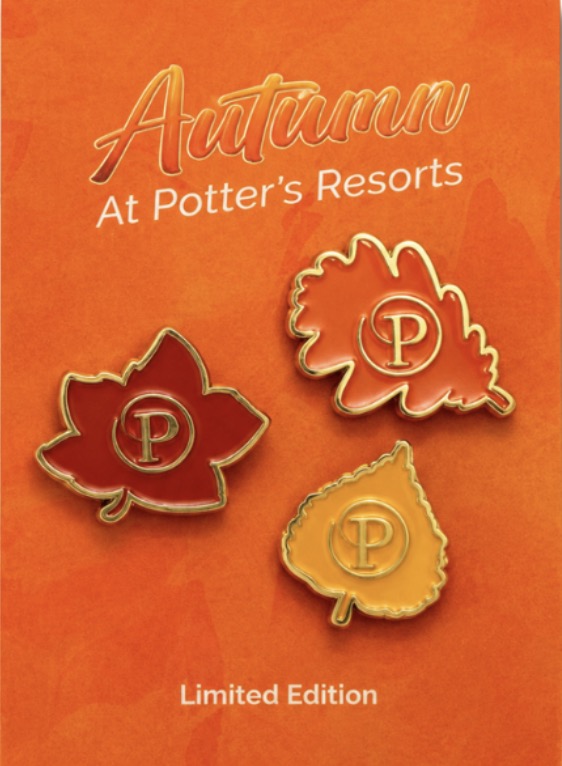Potters Resorts Official Limited Edition Autumn Badge Collection