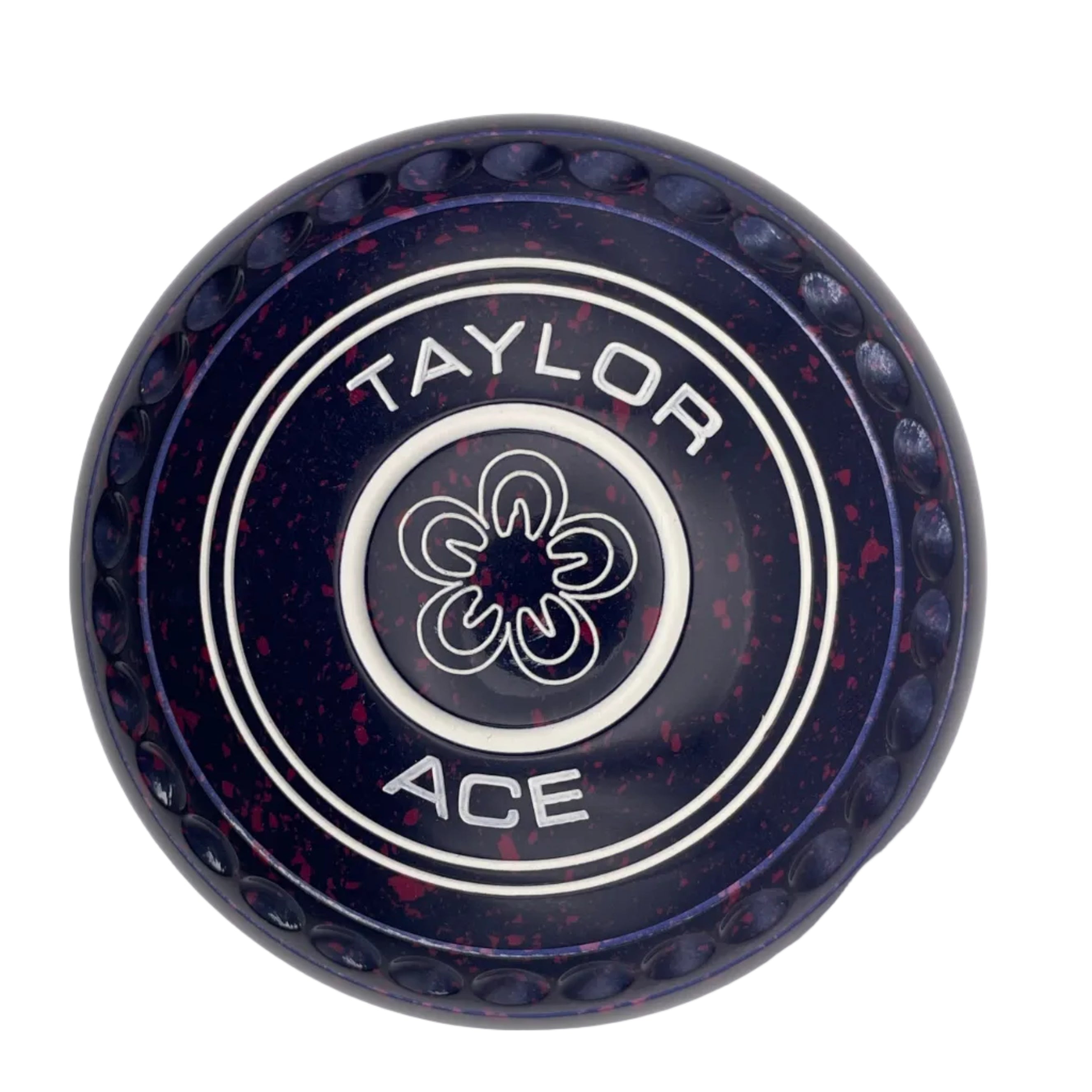Taylor Ace 00H Dark Blue Magenta Flower Emblem  Back 