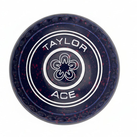 Taylor Ace 0H Dark Blue Magenta Flower 2 Emblem back 