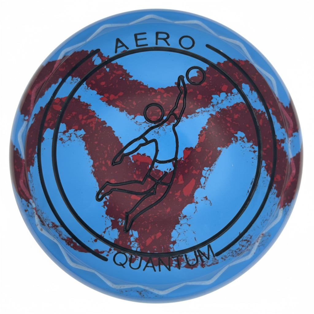 Aero Quantum 3H Solid Blue - Maroon Swirl Z-Scoop Dunking Emblem Front