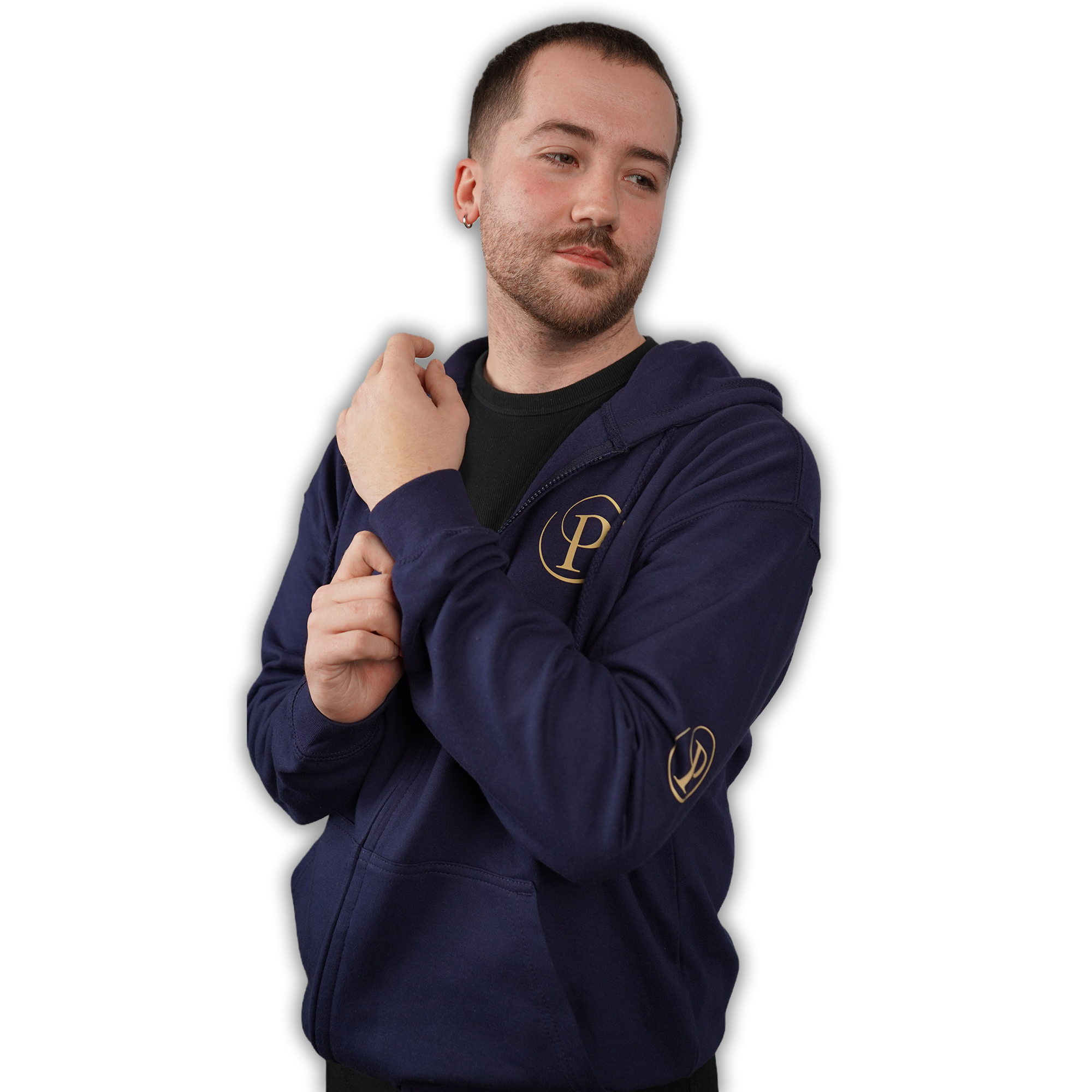 Adults Limited Edition Gold Potters P Unisex Zip-Up Hoodie