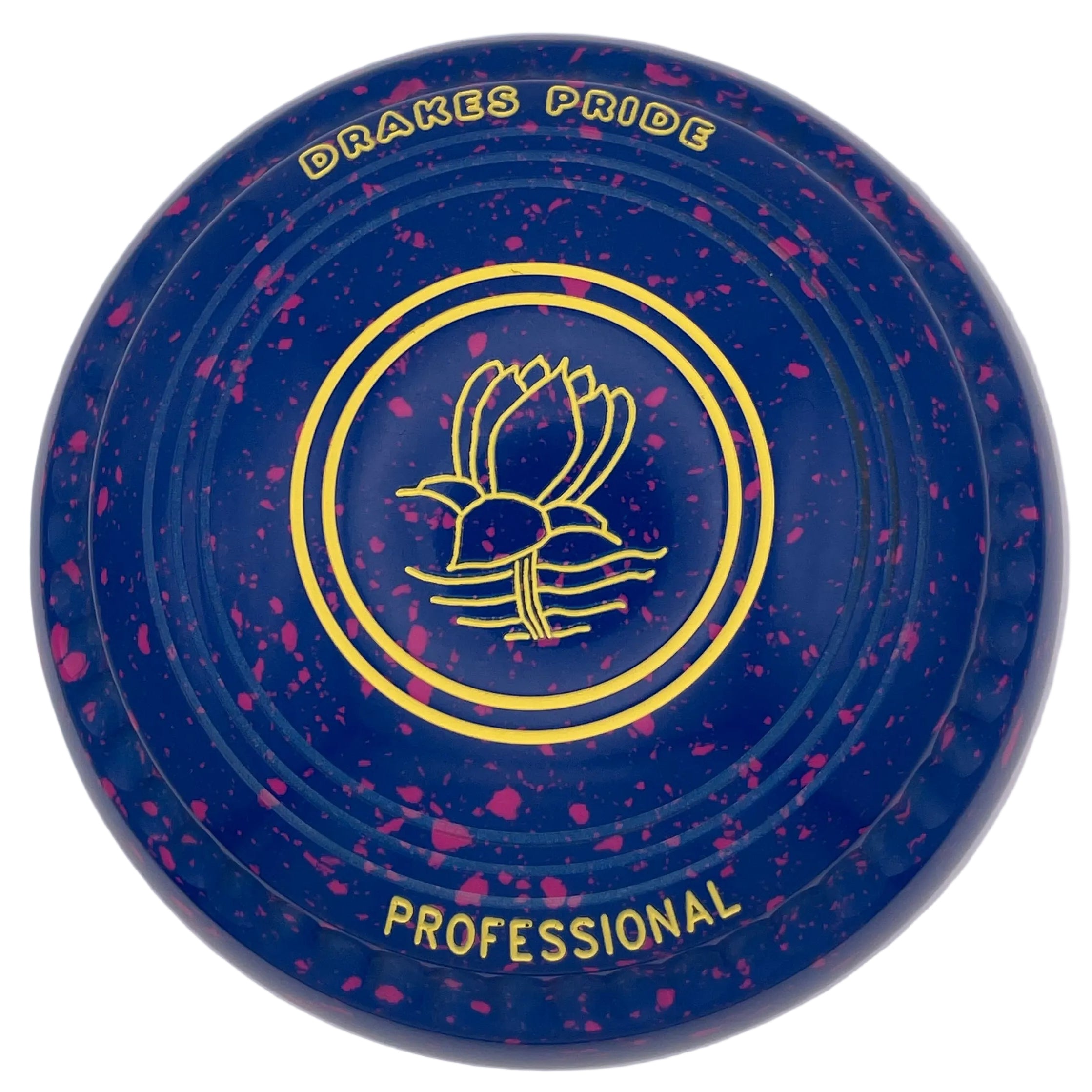 Drakes Pride Pro 50 0000H Blue Pink Flower Emblem Back 