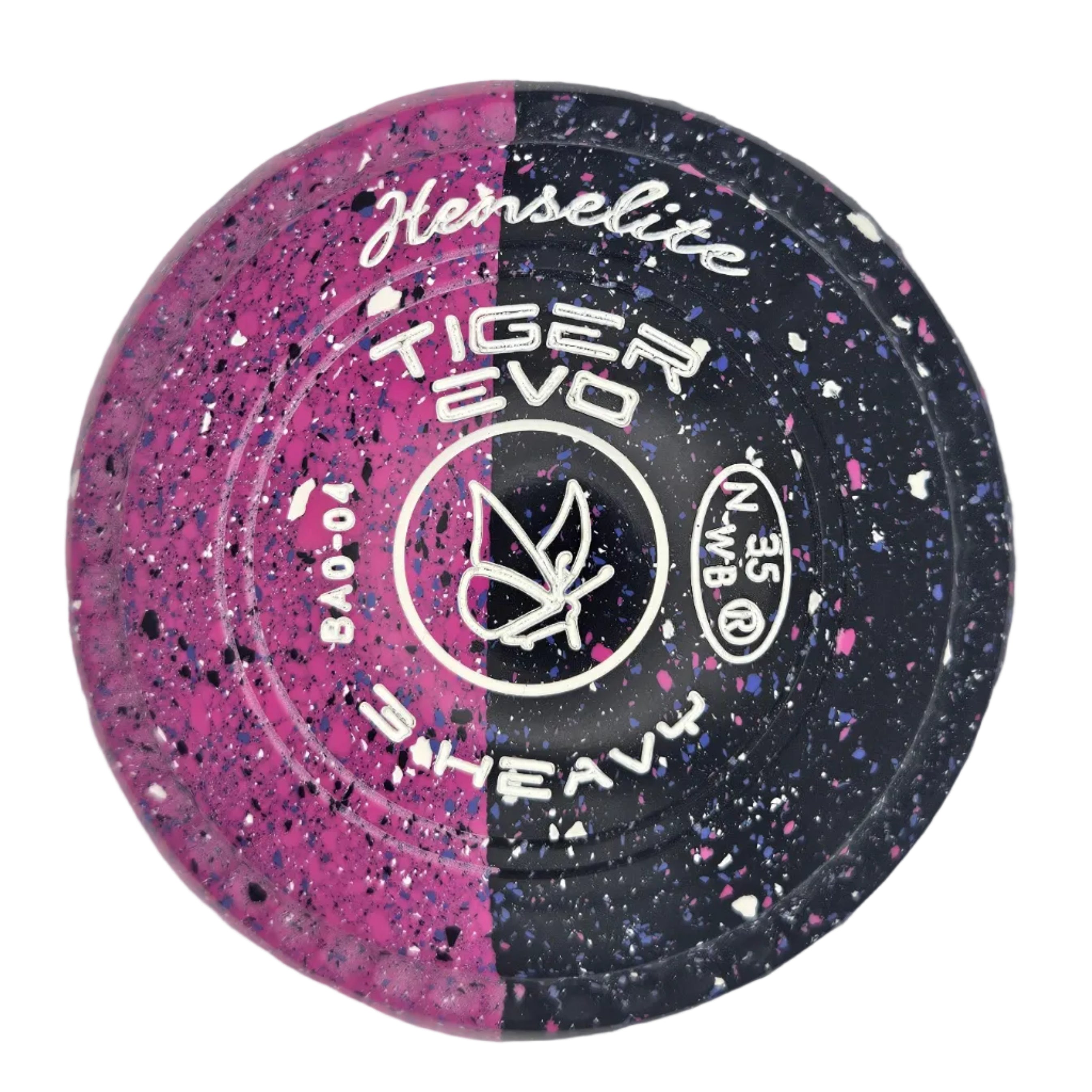 Henselite Tiger Evo 3H *Potters Exclusive Pink Phantom Limited Edition* Butterfly Emblem FRONT