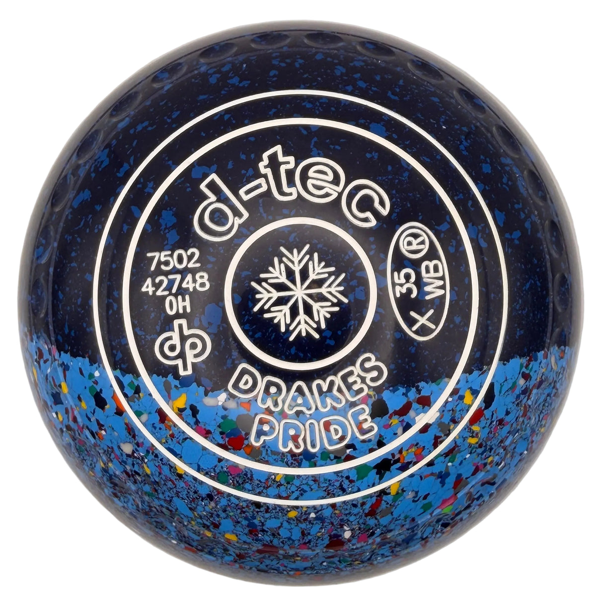 Drakes Pride D-Tec 0H Limited Edition Potters Exclusive Snowflake Emblem Front 