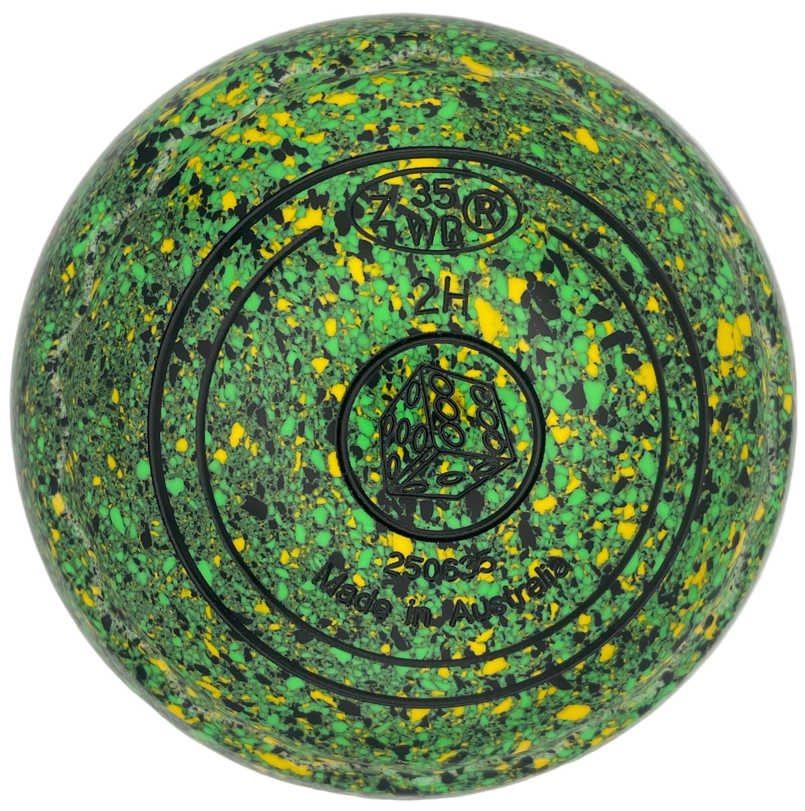 Aero Quantum 2H Speckled Jungle Z-Scoop Dice Emblem Back 