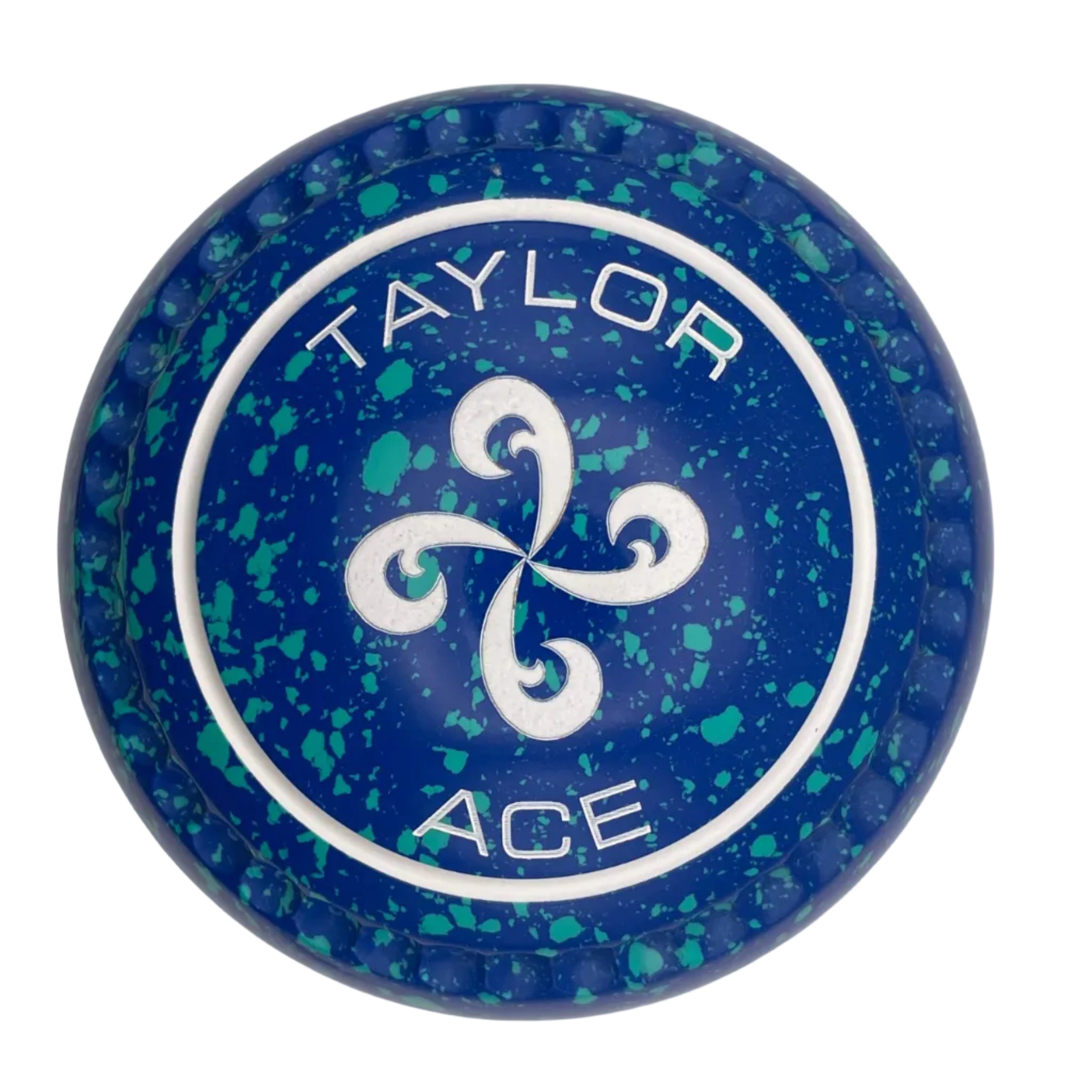 Taylor Ace 0H Blue Mint Geometric Swirl Emblem Xtreme Grip Back