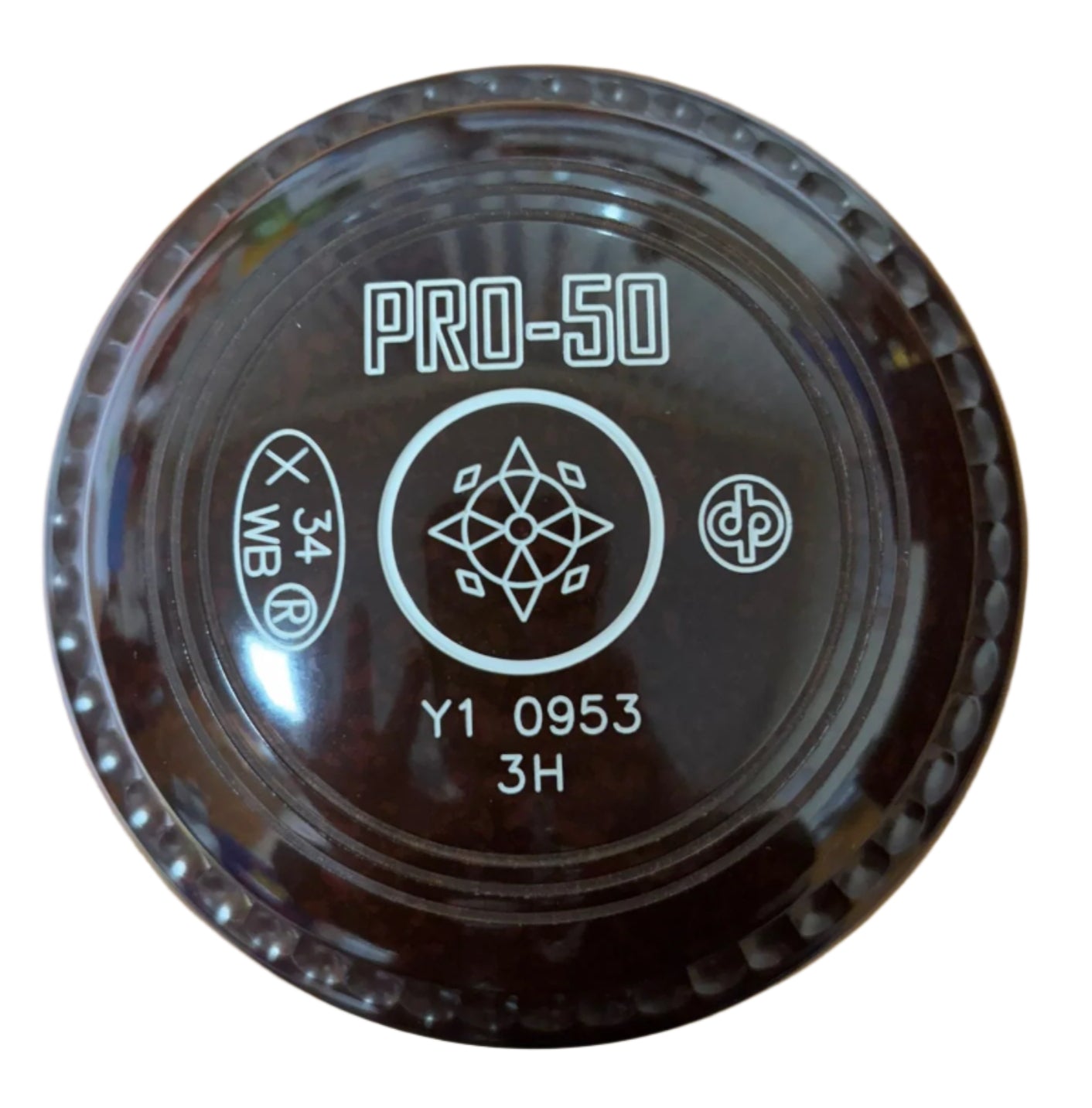 Drakes Pride Pro 50 3H Brown Geometric Emblem FRONT