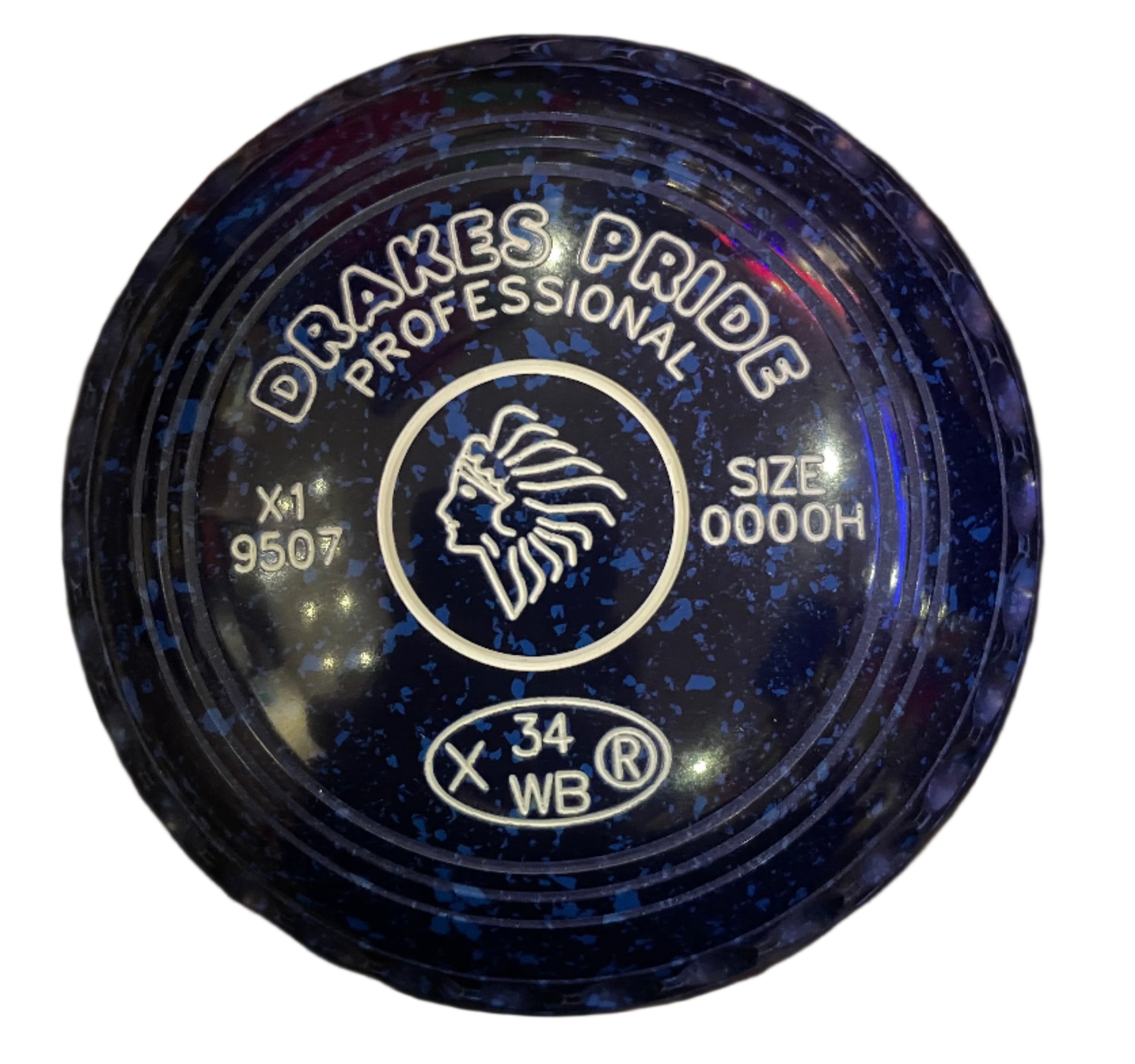 Drakes Pride Professional 0000H Blue Blue Indian Chief Emblem