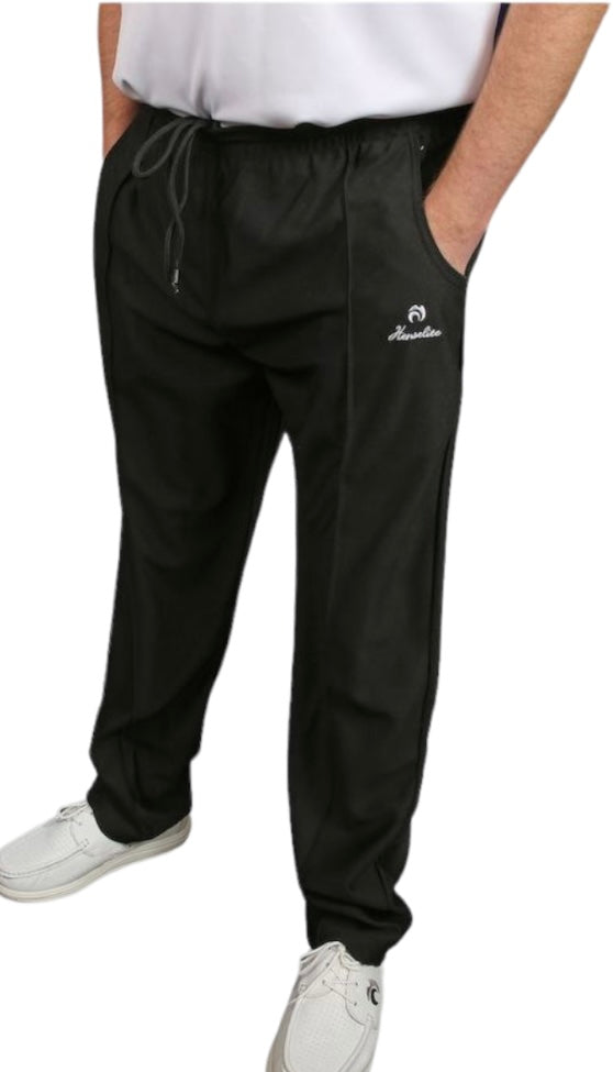Henselite Sports Trousers Black – lightweight bowls trousers.