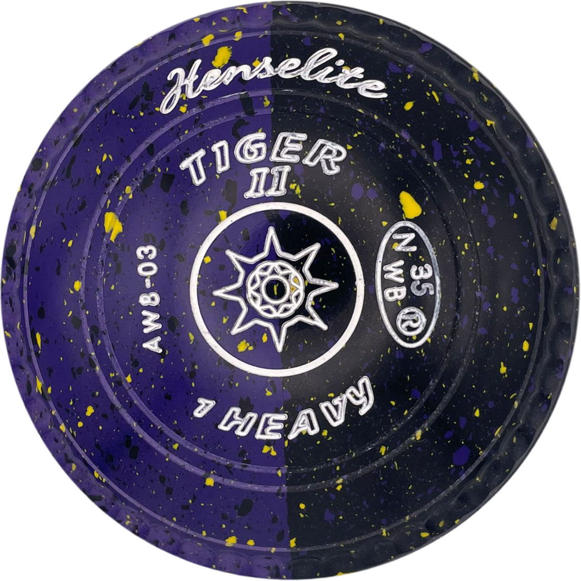 Henselite Tiger II 1H Shazam Duo * Limited Edition* Sun Emblem Series C Grip (FRONT)