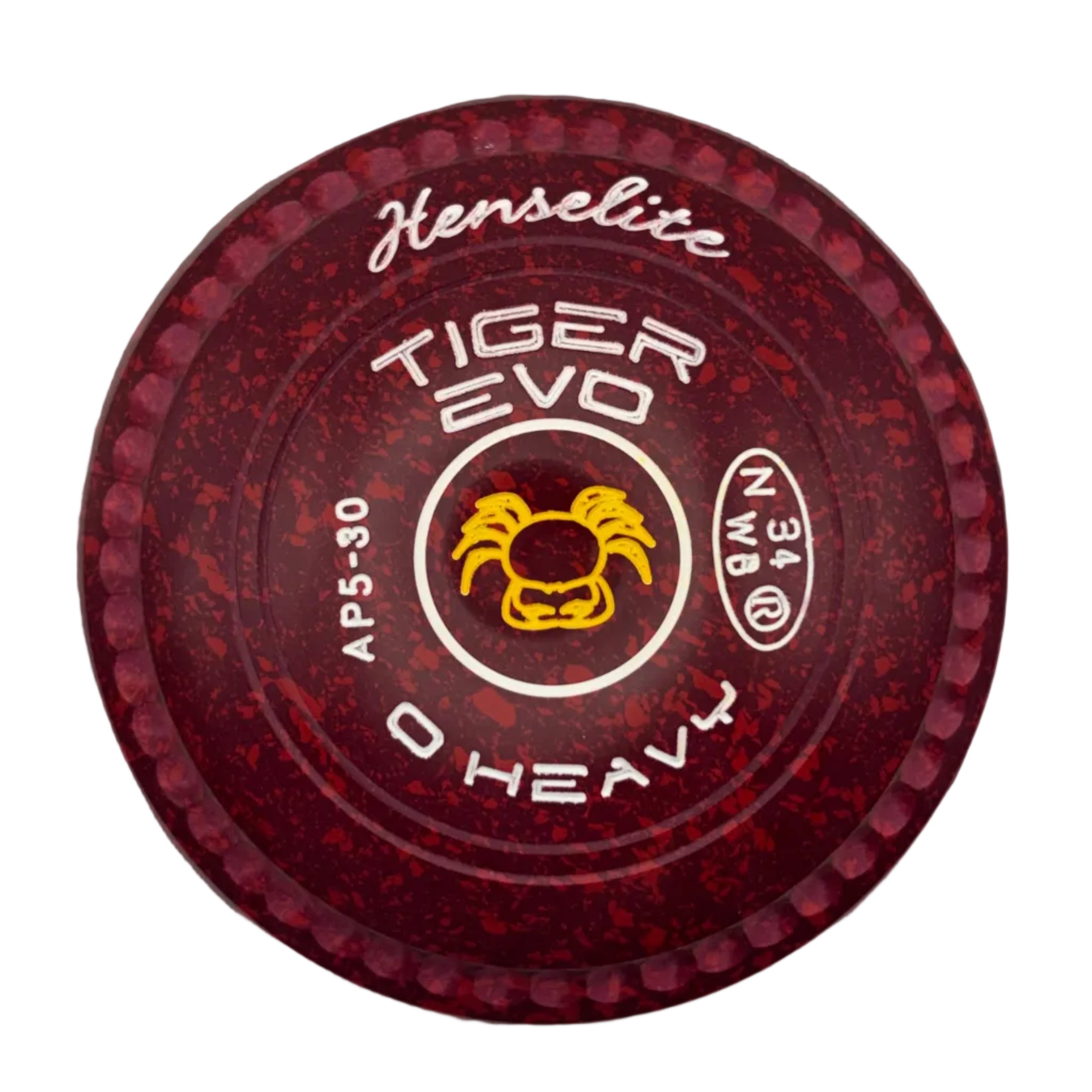 Henselite Tiger Evo 0H Ruby Rich Crab Emblem FRONT 