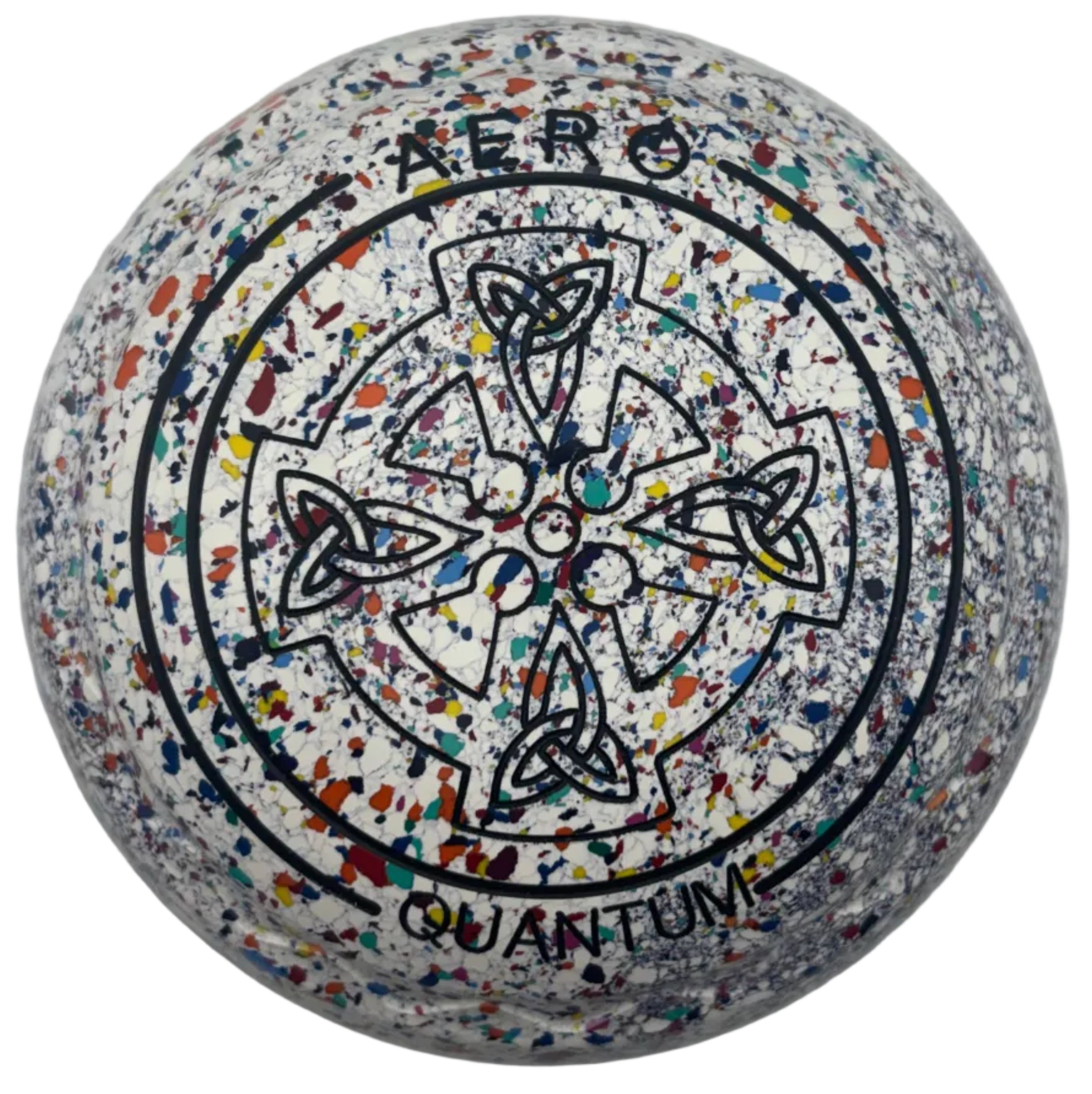 Aero Quantum 4H White Harlequin Geometric Emblem Z-Scoop front 
