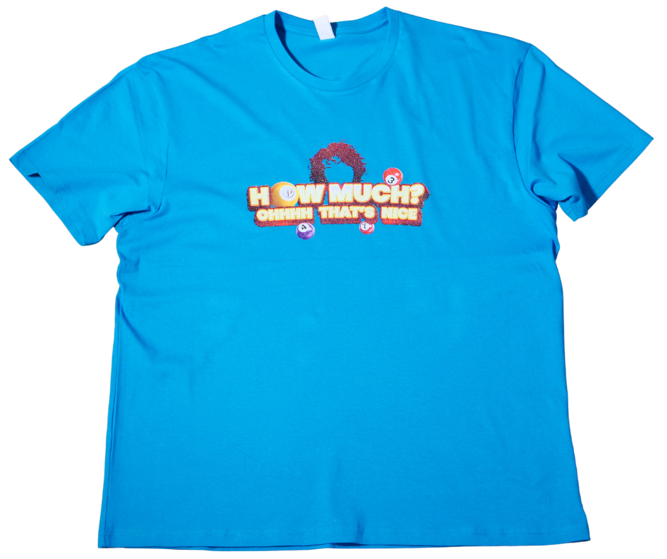 Potters Resorts “How Much? Ohhhh That’s Nice” Glitter T-Shirt – Jo B’s Signature Tee