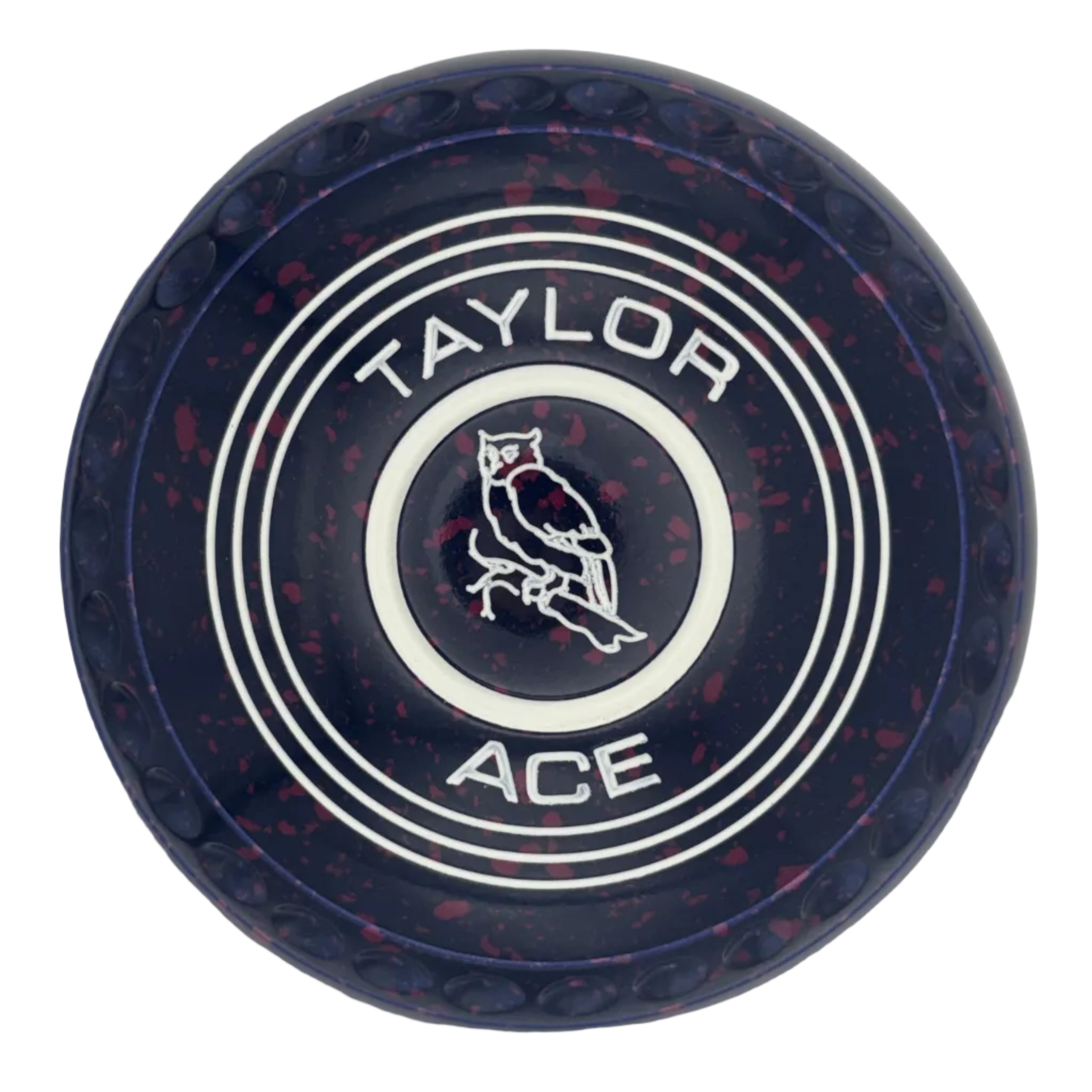 Taylor Ace 4H Dark Blue Magenta Owl Embelm Back 