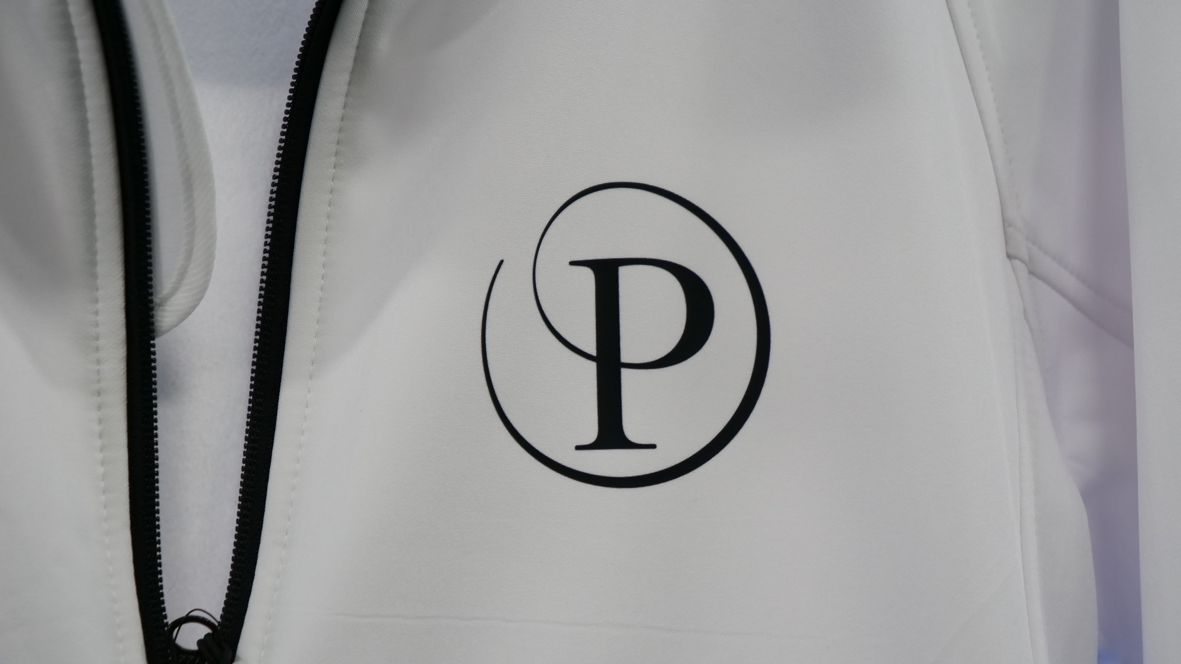 Potters P Exclusive White Soft Shell Jacket CLOSE UP