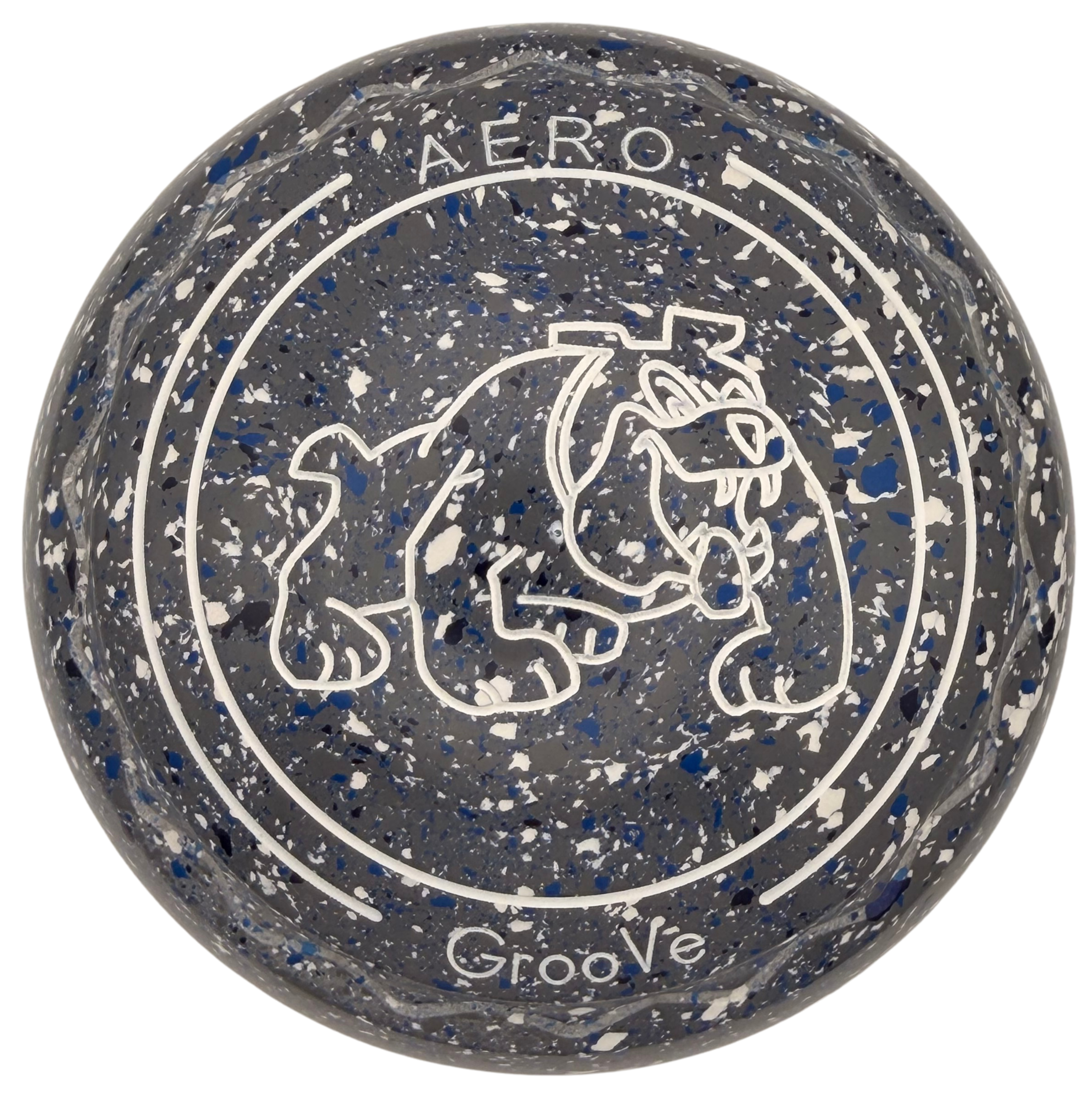 Aero Groove 2H Bluemoon Cartoon Bulldog Z-Scoop Grip Front 