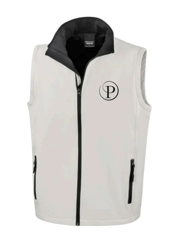 Potters Resorts Bowls Fleeced Gilet White