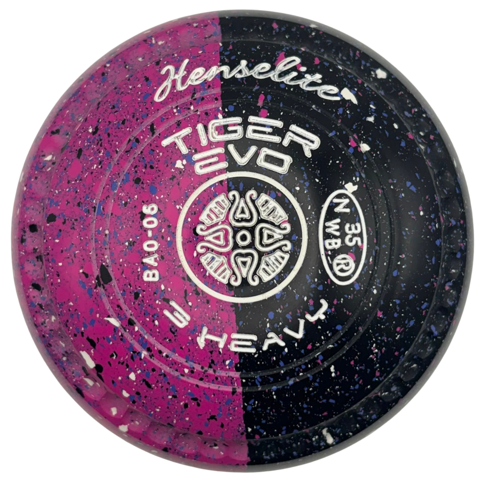 Henselite Tiger Evo 3H *Potters Exclusive Pink Phantom Duo Limited Edition* GEO08 Emblem Front 