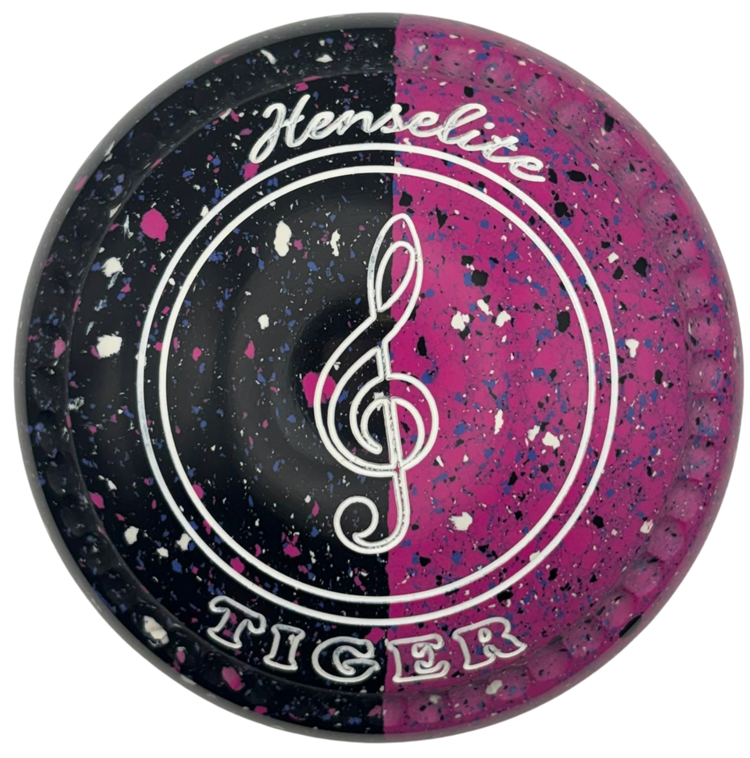 Henselite Tiger 2H *Potters Exclusive Pink Phantom Duo Limited Edition* Music Note Emblem Back