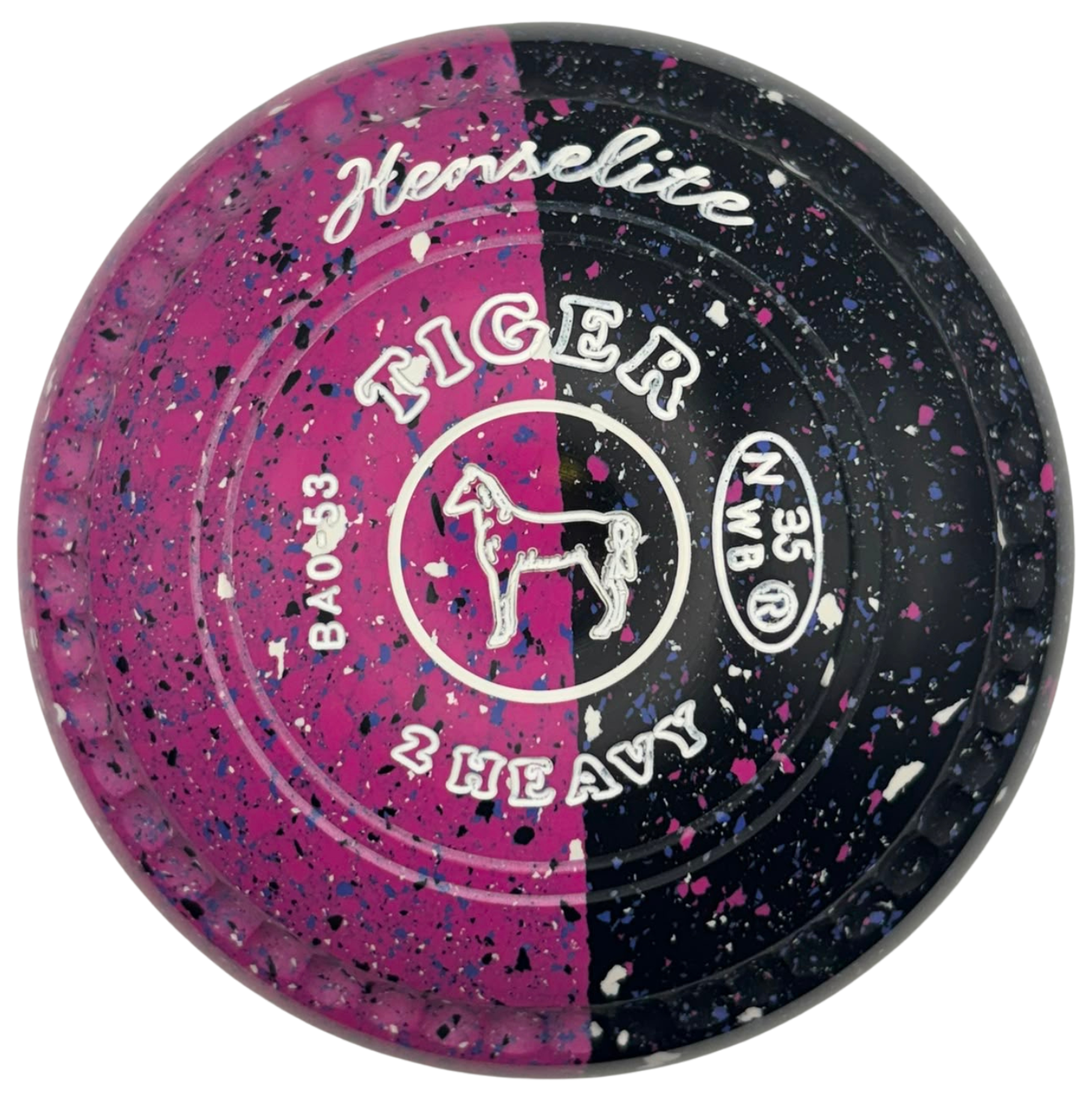 Henselite Tiger 2H *Potters Exclusive Pink Phantom Duo Limited Edition* Horse Emblem Front 