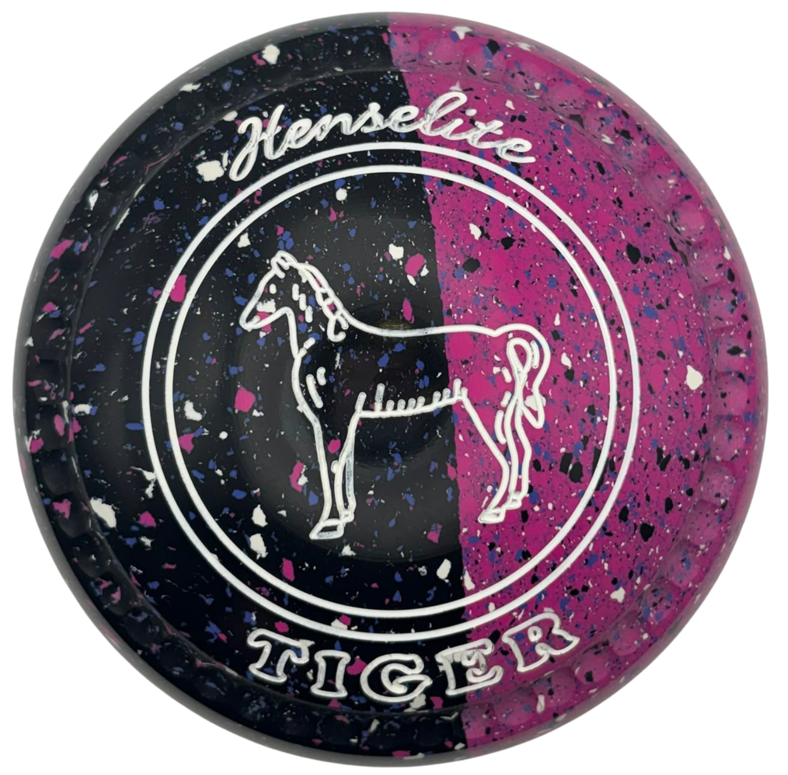 Henselite Tiger 2H *Potters Exclusive Pink Phantom Duo Limited Edition* Horse Emblem Back