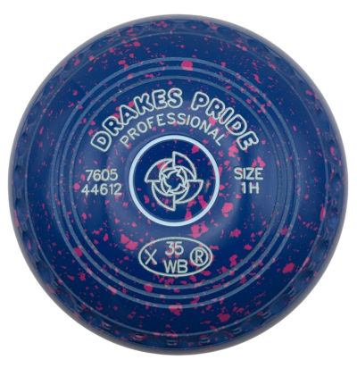 Drakes Pride Professional 1H Blue Pink Fan Geo Emblem FRONT