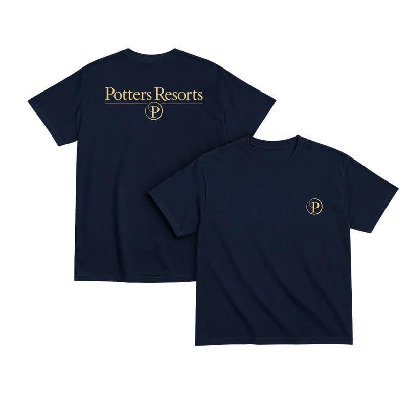 Kids Potters Resorts Classic T-Shirt - Navy