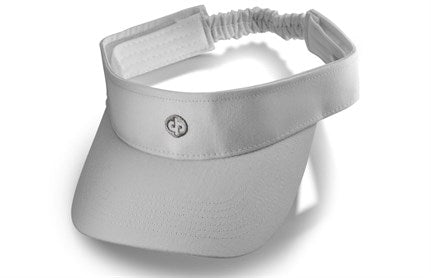 Drakes Pride white elasticated visor for sun protection