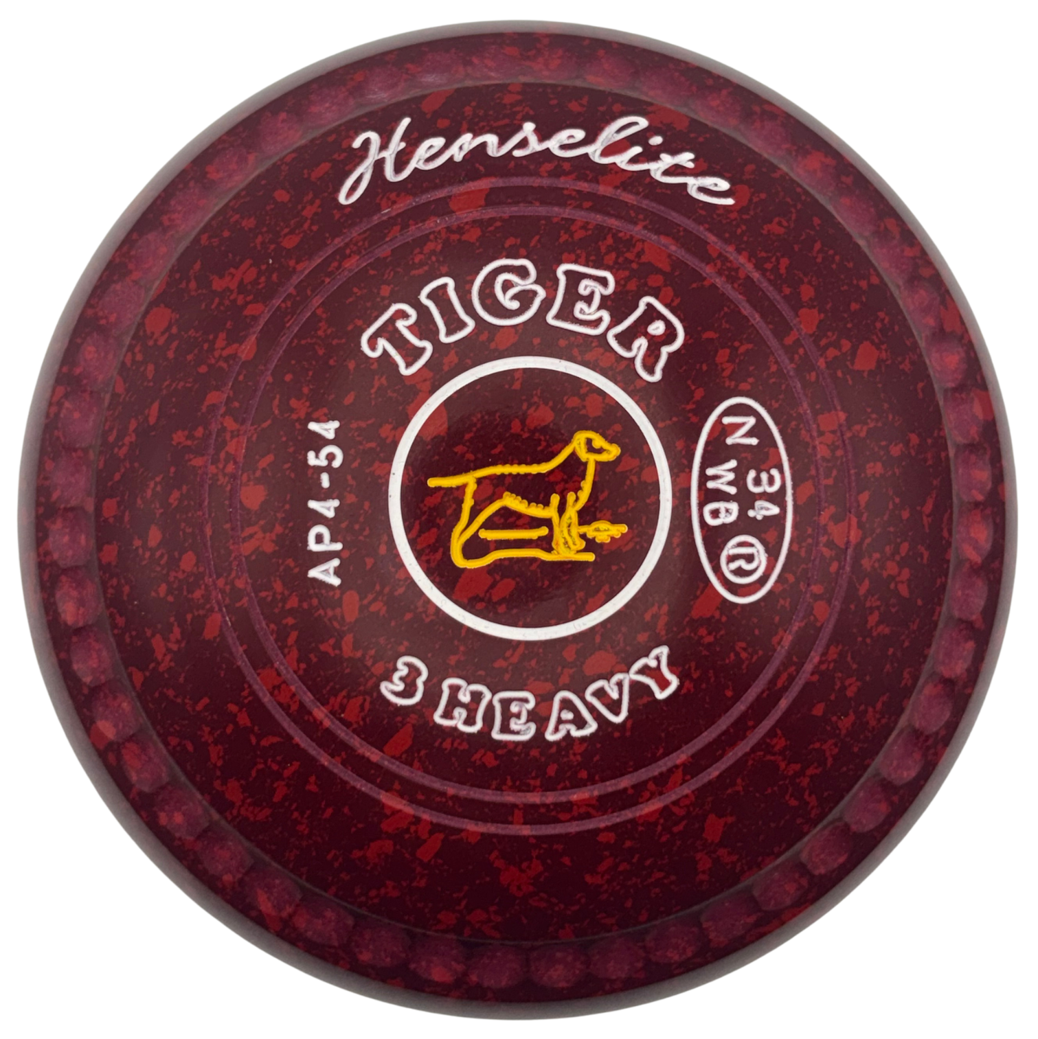 Henselite Tiger 3H Ruby Rich Dog Emblem front
