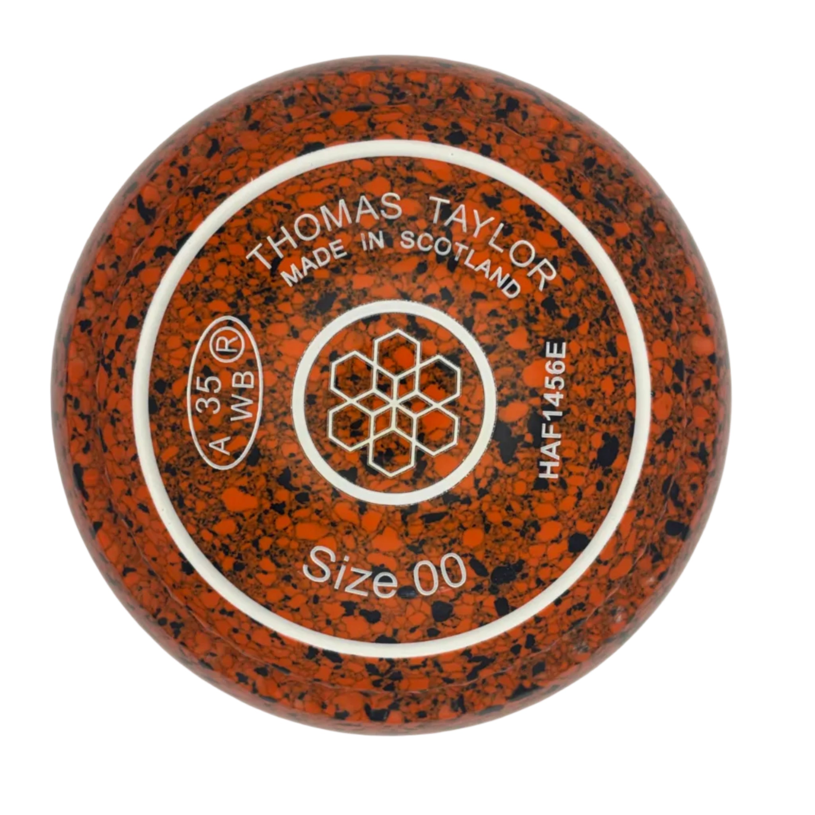 Taylor Ace 00H Orange Black Geometric Square Emblem front 