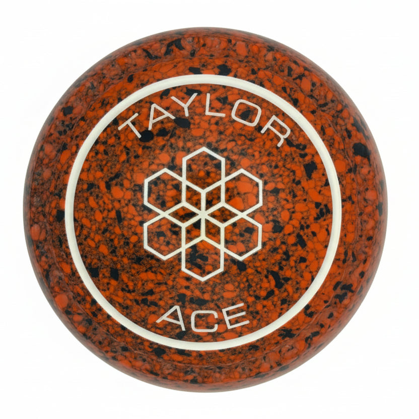 Taylor Ace 00H Orange Black Geometric Square Emblem back 
