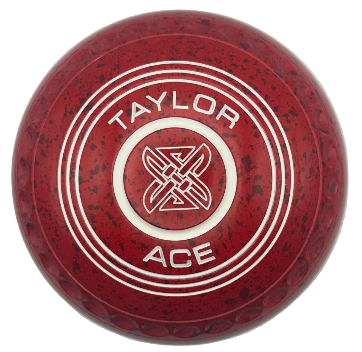 Taylor Ace 3H Cherry Red Geo Cross Emblem Back 